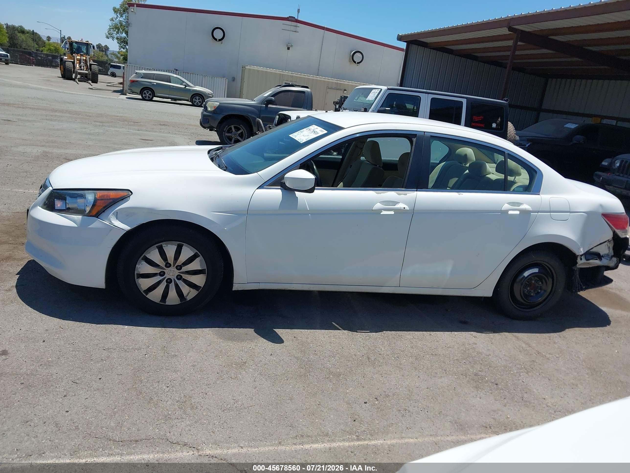 2011 Honda Accord 2.4 Lx Белый vin: 1HGCP2F38BA154251