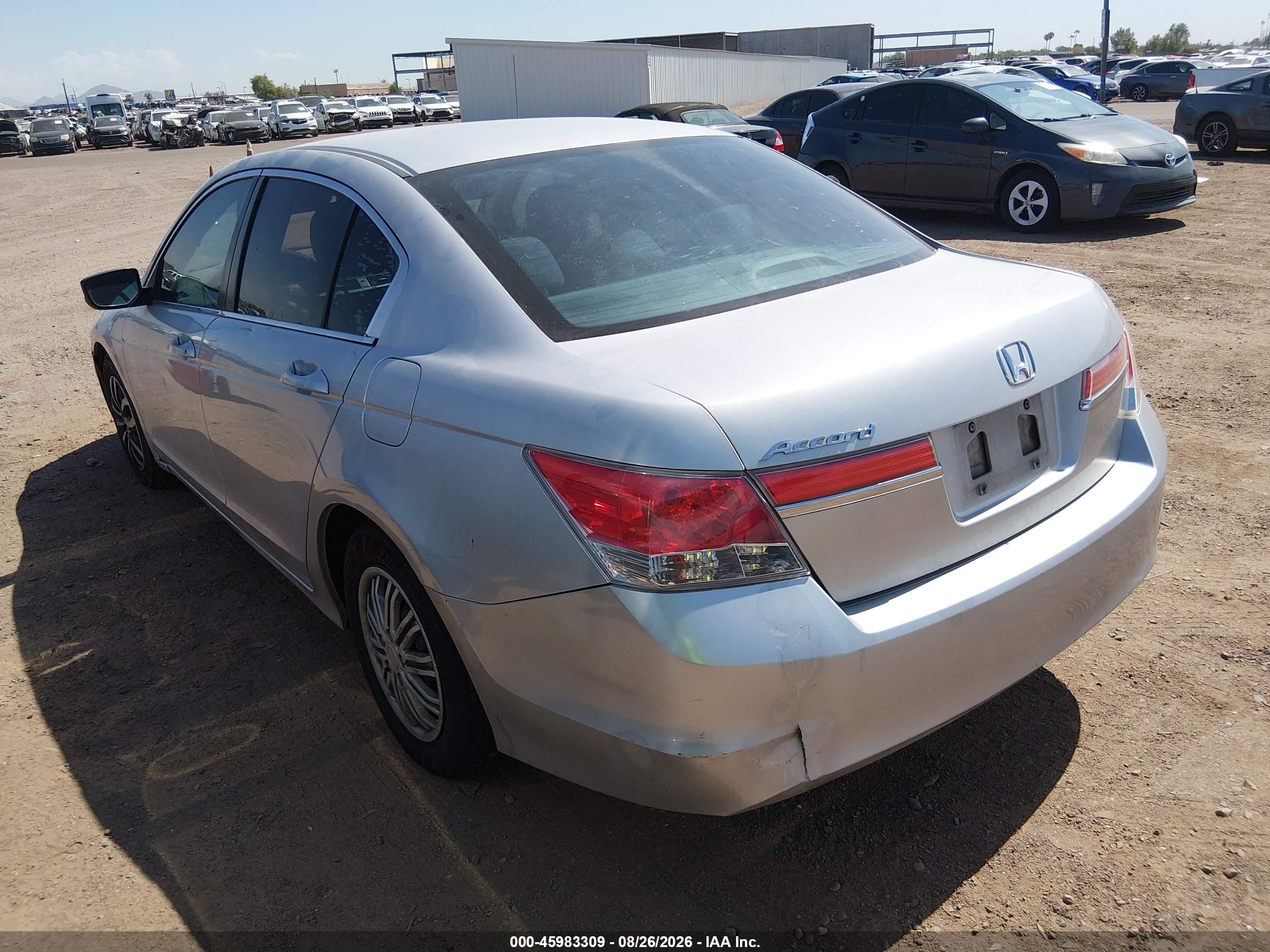 2012 Honda Accord 2.4 Lx Gray vin: 1HGCP2F38CA026450