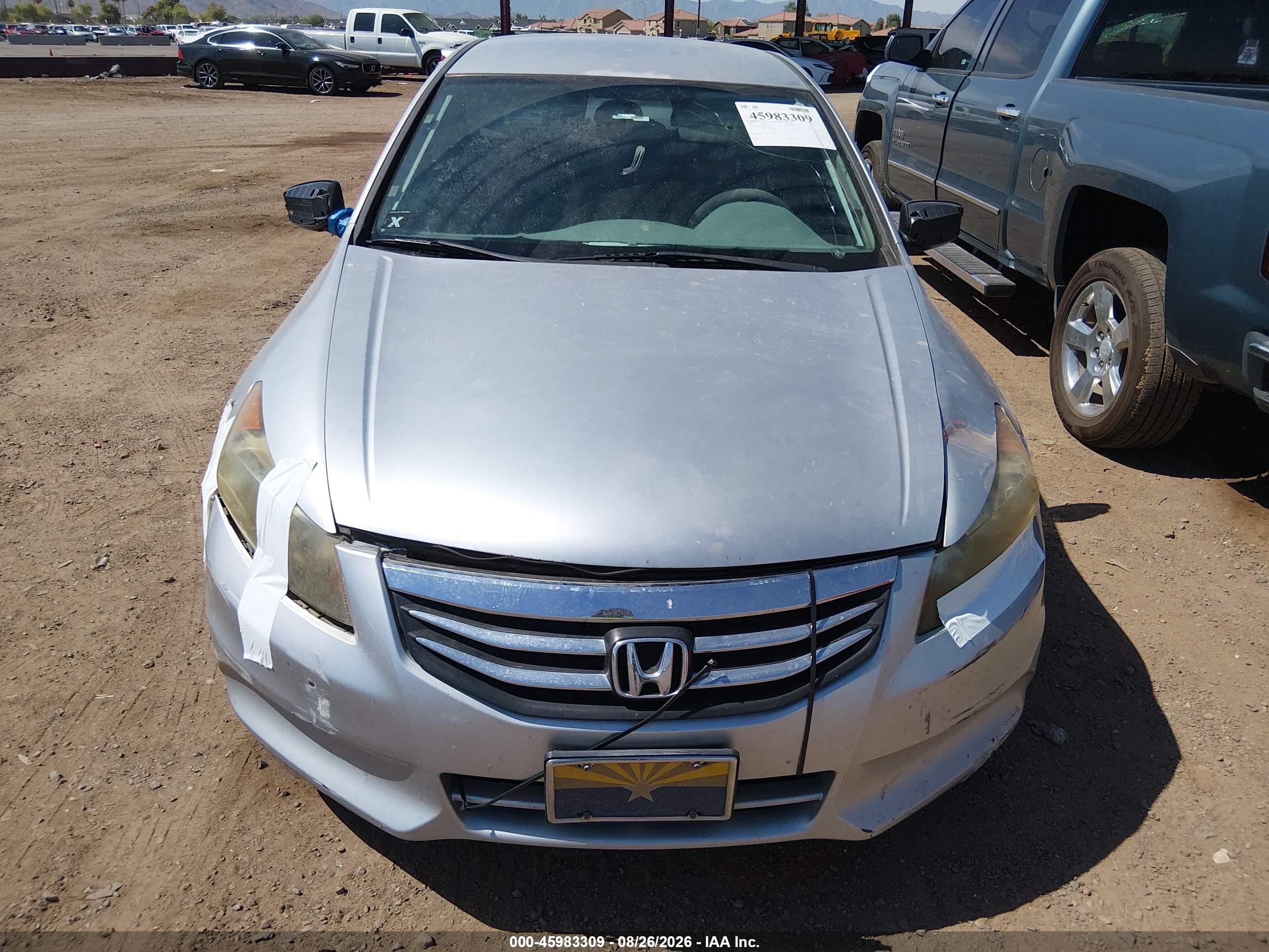2012 Honda Accord 2.4 Lx Gray vin: 1HGCP2F38CA026450
