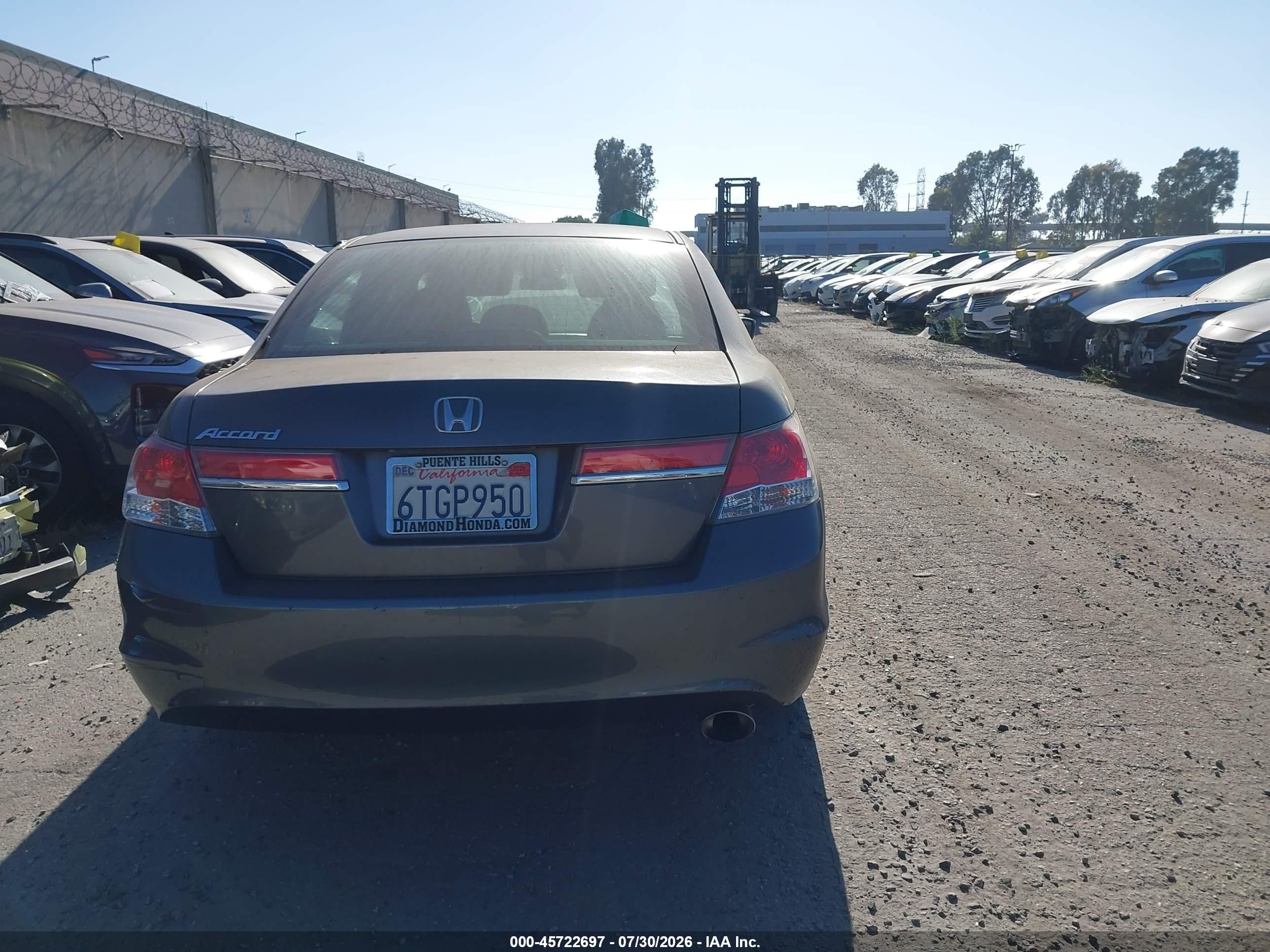 2012 Honda Accord Sdn Lx Gray vin: 1HGCP2F38CA049730