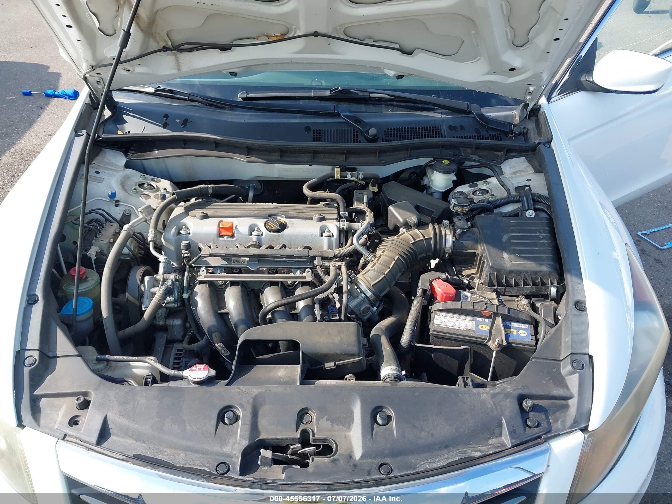 2012 Honda Accord 2.4 Lx White vin: 1HGCP2F38CA061909