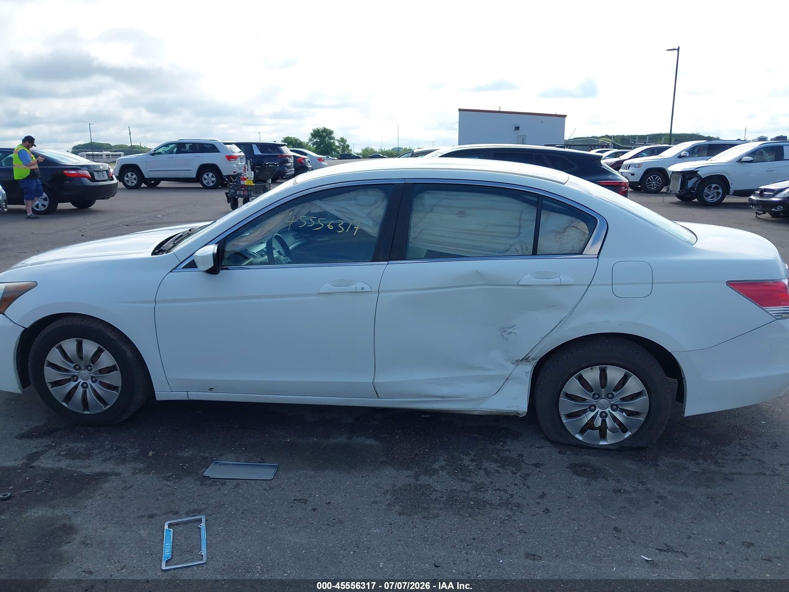 2012 Honda Accord 2.4 Lx White vin: 1HGCP2F38CA061909