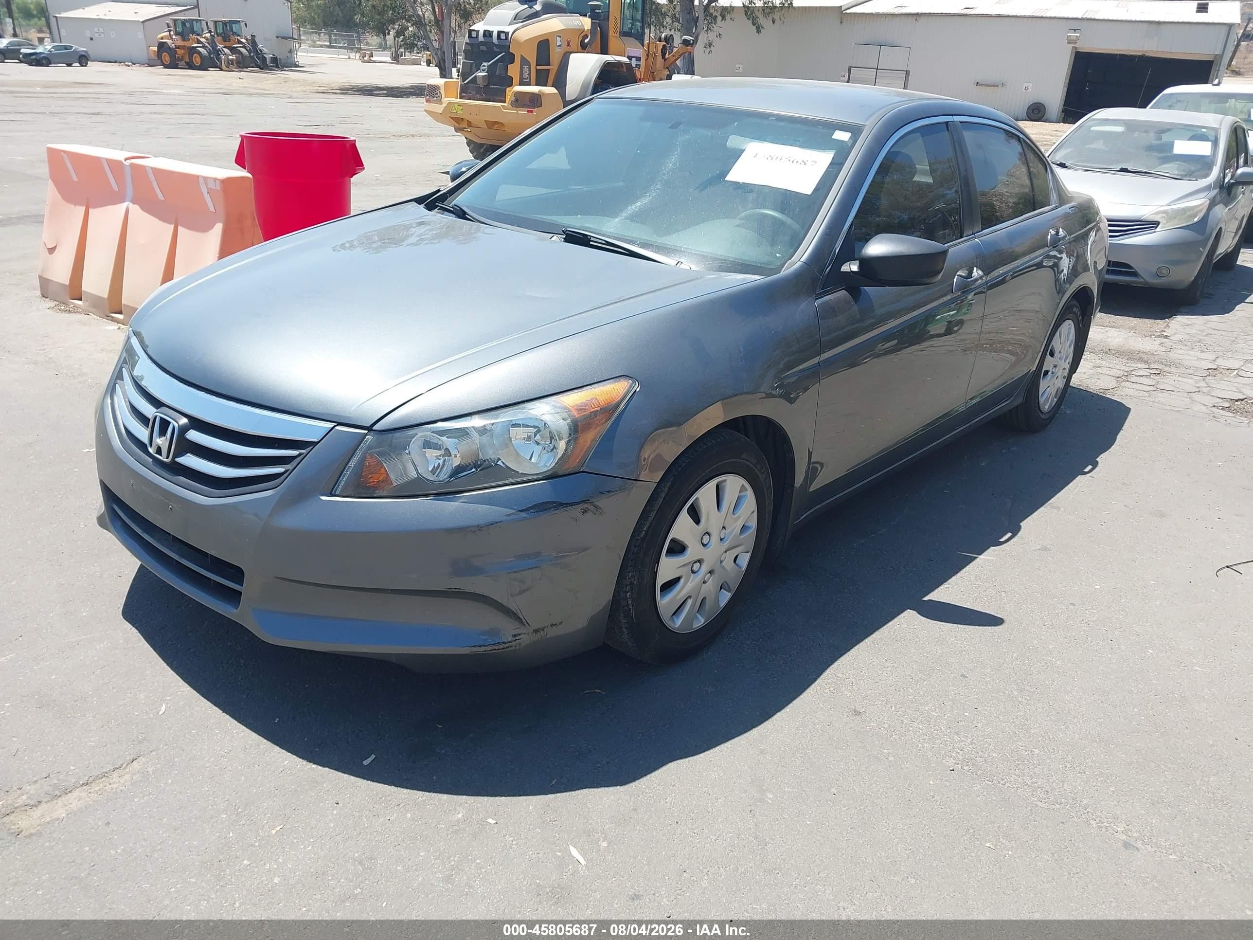 2012 Honda Accord Sdn Lx Gray vin: 1HGCP2F38CA065653