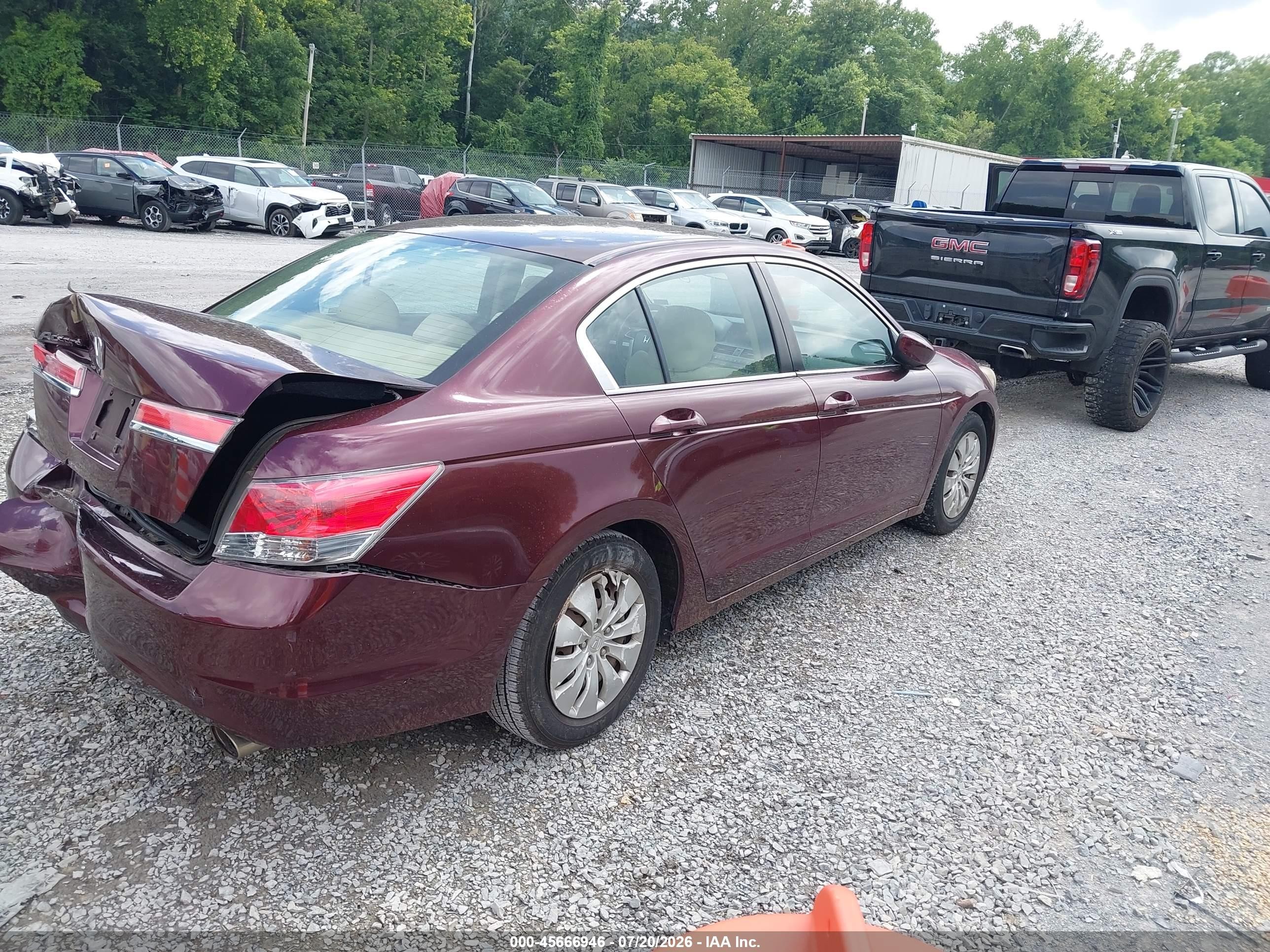 2012 Honda Accord 2.4 Lx Maroon vin: 1HGCP2F38CA067208