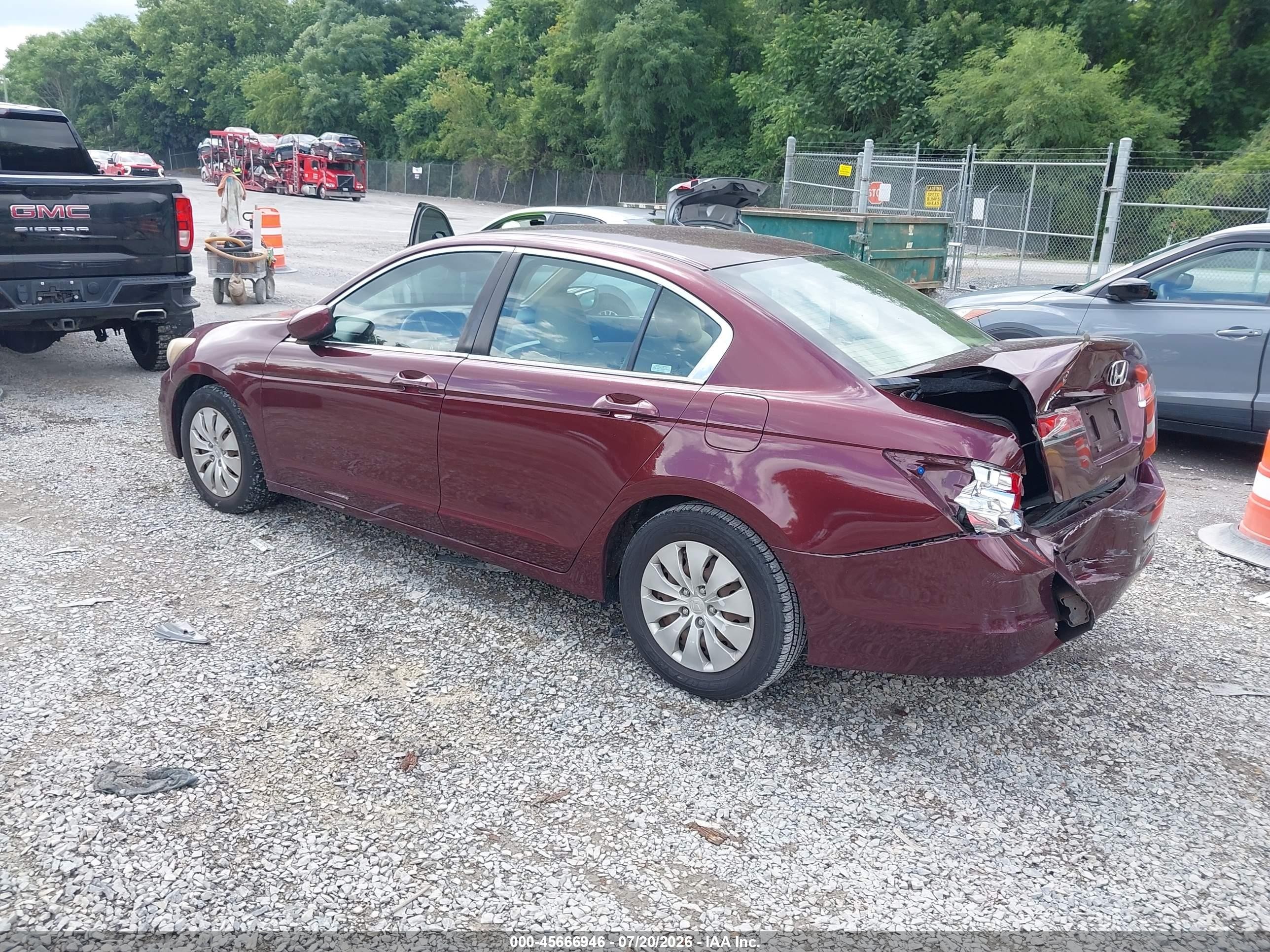 2012 Honda Accord 2.4 Lx Maroon vin: 1HGCP2F38CA067208