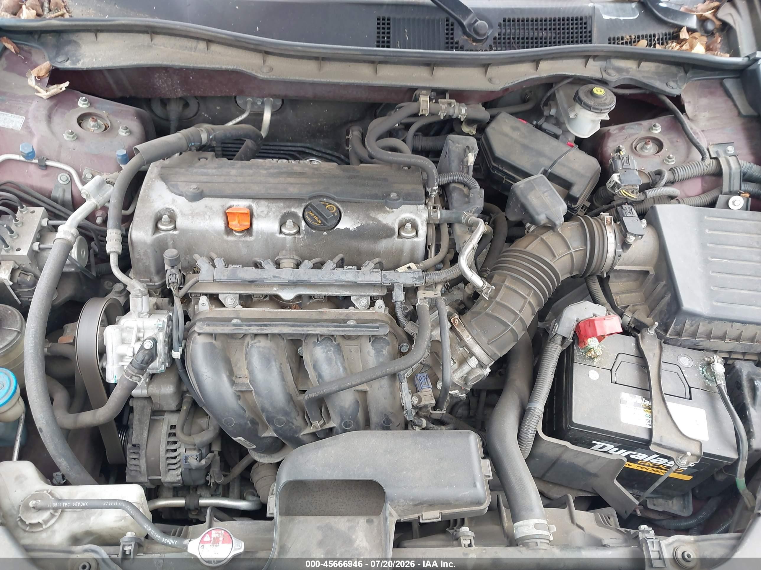 2012 Honda Accord 2.4 Lx Maroon vin: 1HGCP2F38CA067208