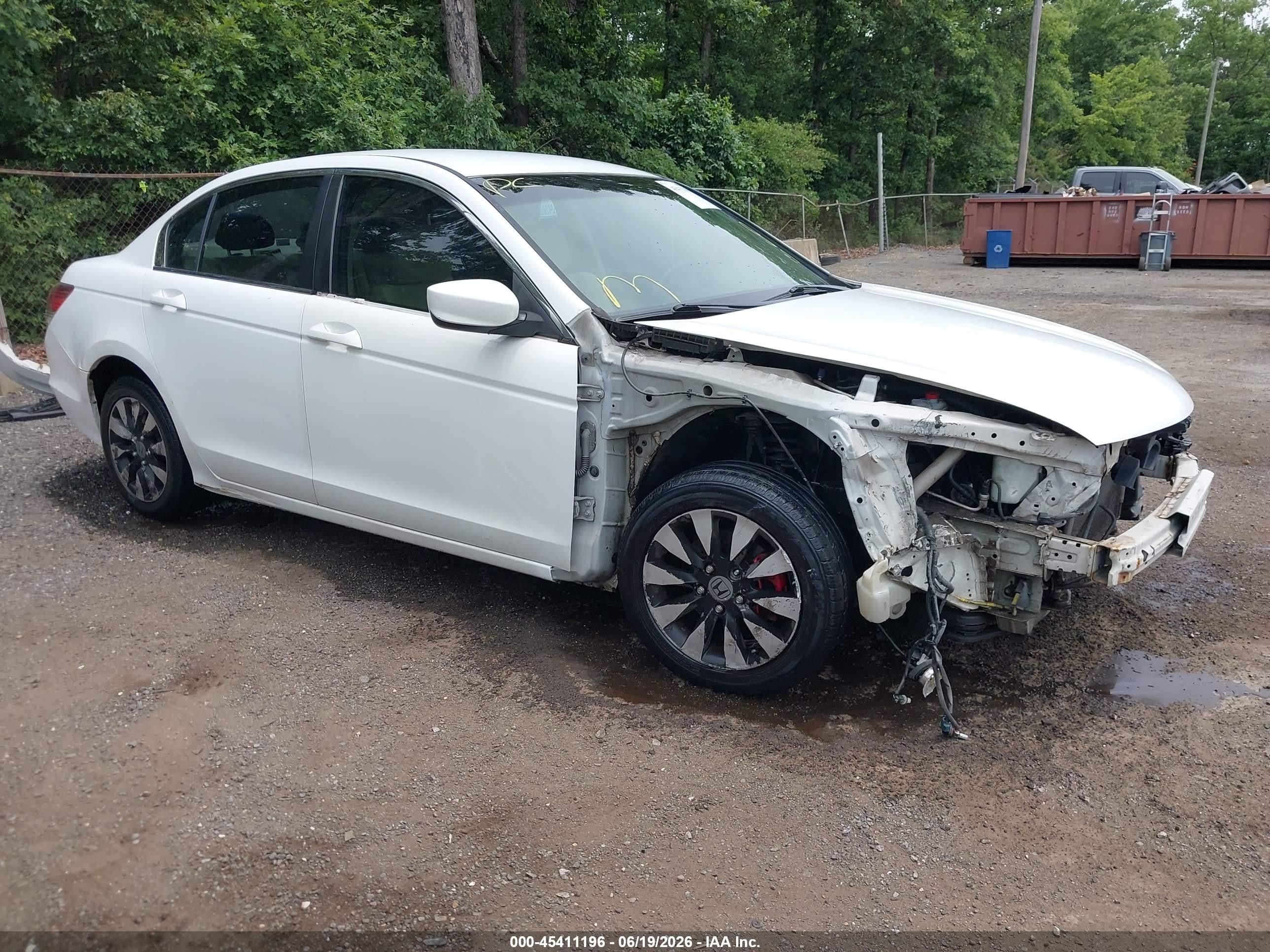 2012 Honda Accord 2.4 Lx White vin: 1HGCP2F38CA089841
