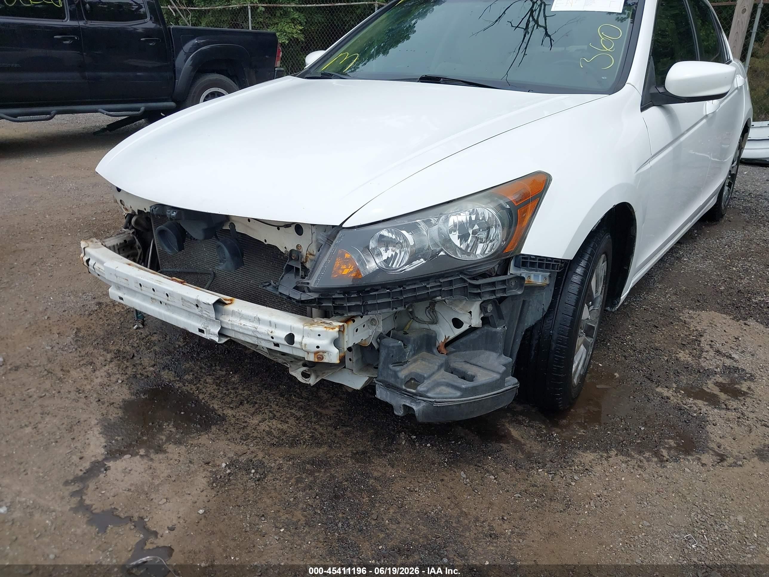 2012 Honda Accord 2.4 Lx White vin: 1HGCP2F38CA089841