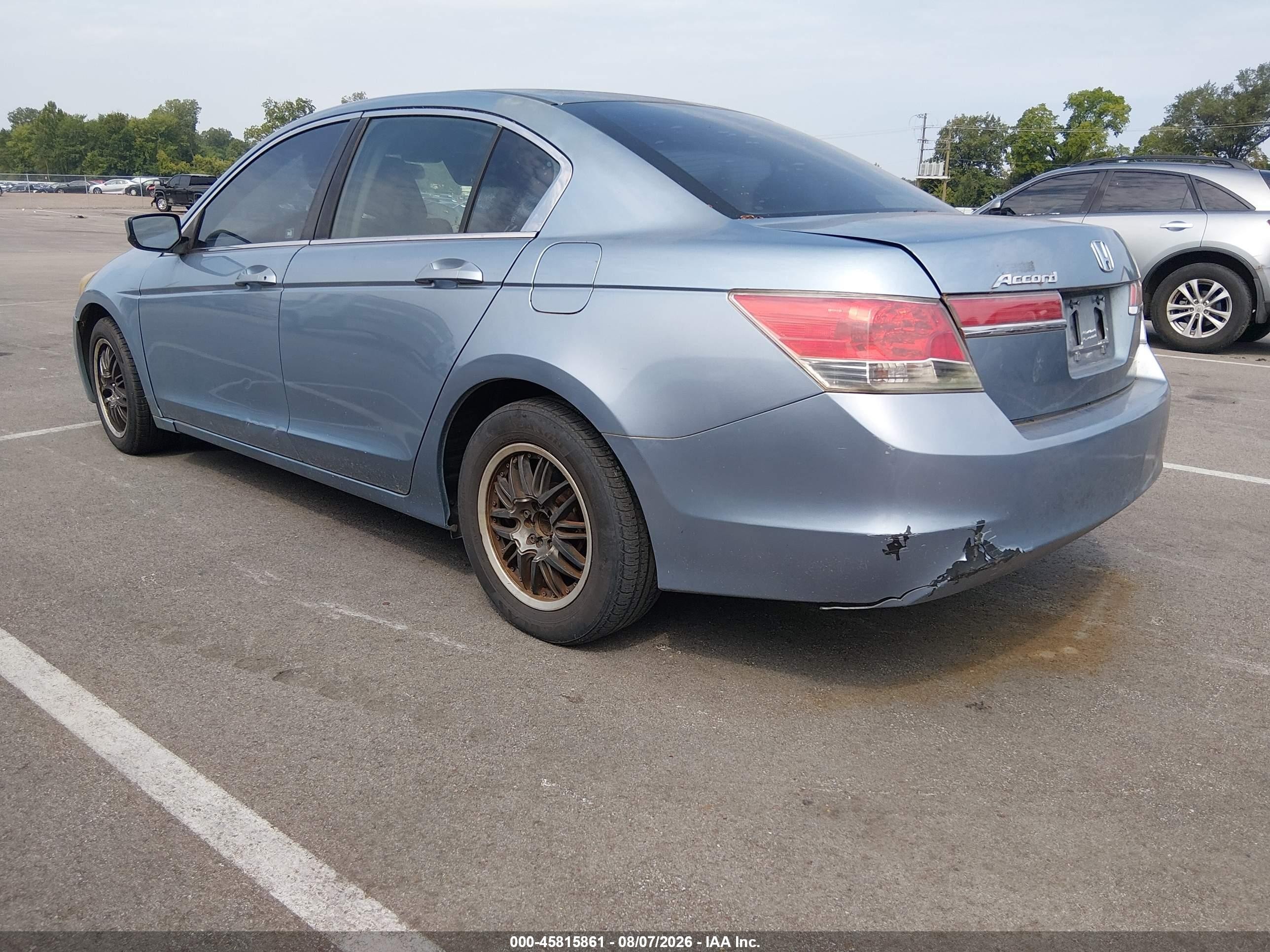 2012 Honda Accord 2.4 Lx Light Blue vin: 1HGCP2F38CA134504