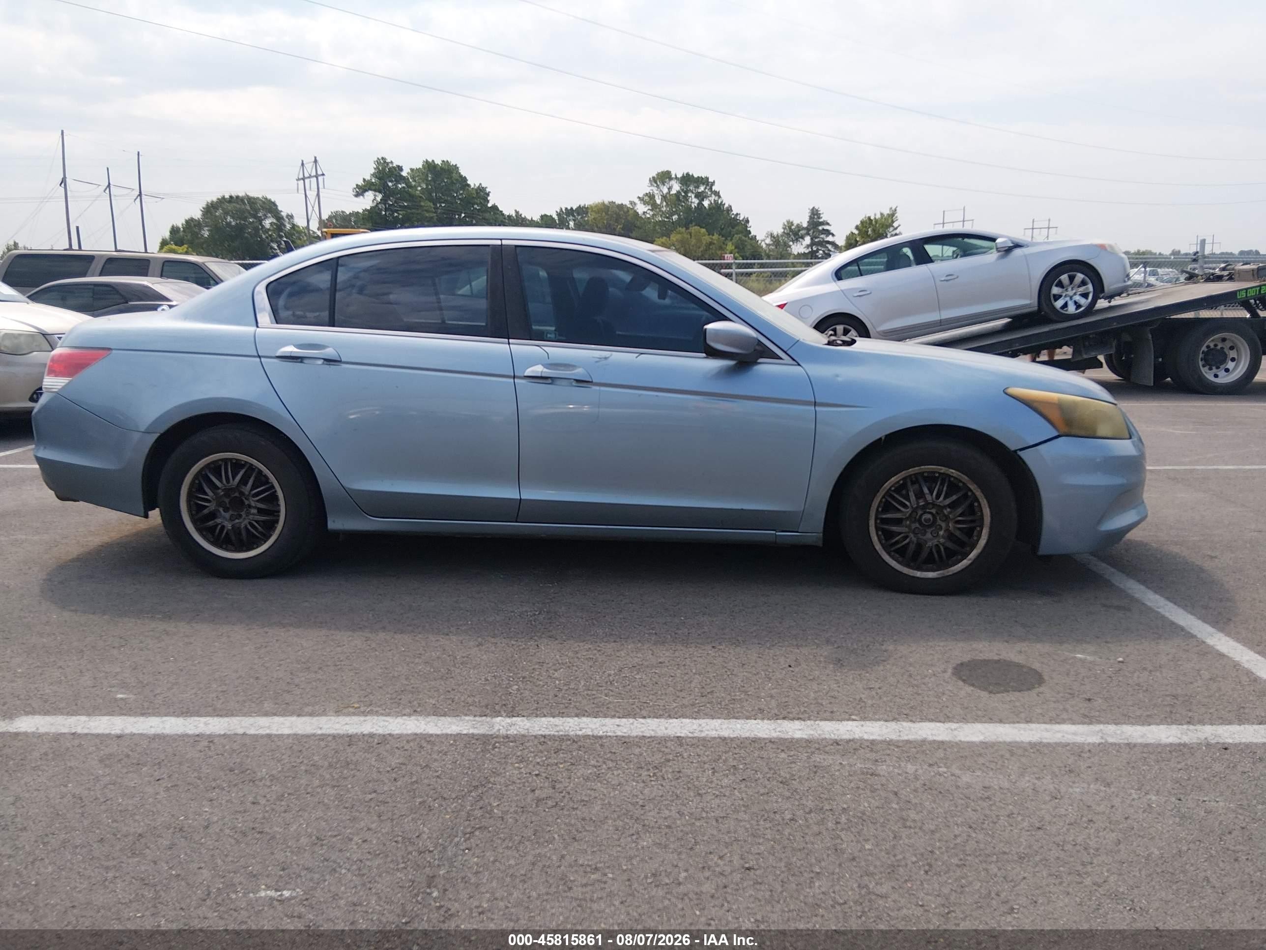 2012 Honda Accord 2.4 Lx Light Blue vin: 1HGCP2F38CA134504
