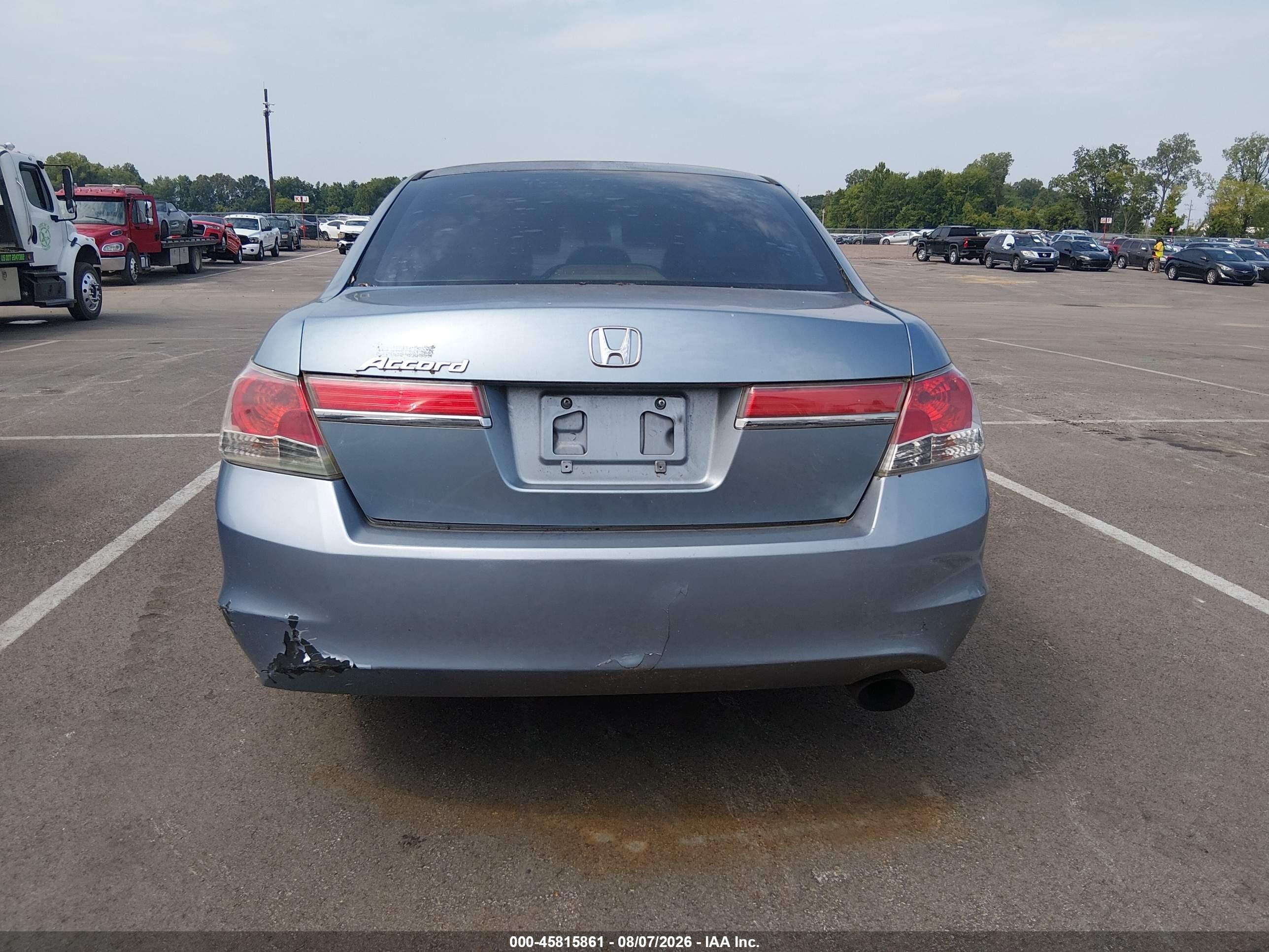 2012 Honda Accord 2.4 Lx Light Blue vin: 1HGCP2F38CA134504