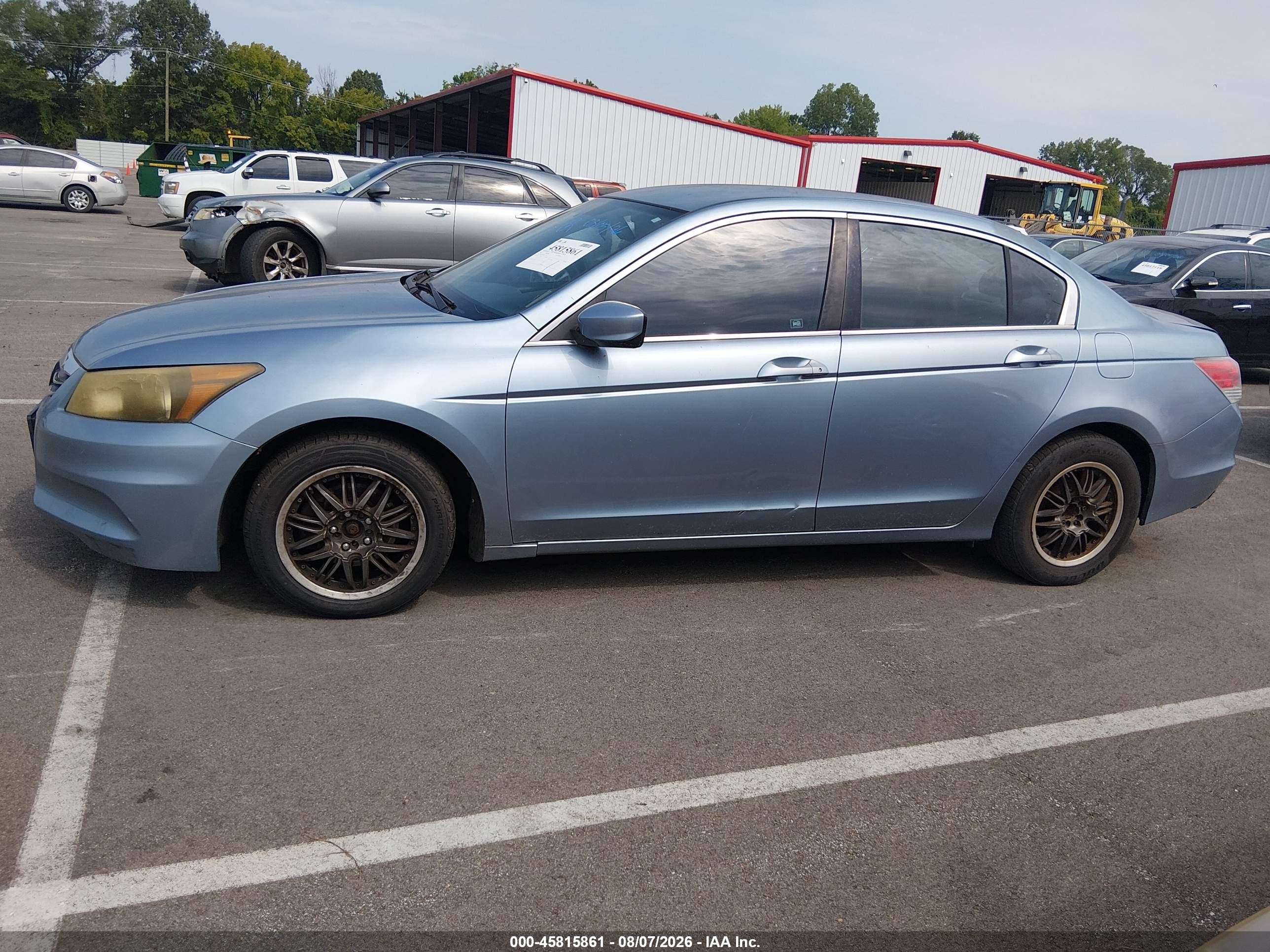 2012 Honda Accord 2.4 Lx Light Blue vin: 1HGCP2F38CA134504