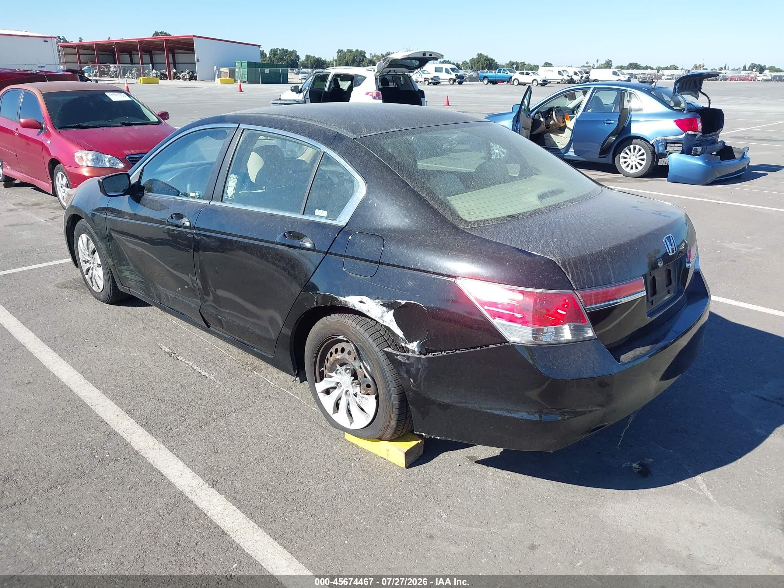 2012 Honda Accord 2.4 Lx Black vin: 1HGCP2F38CA159855