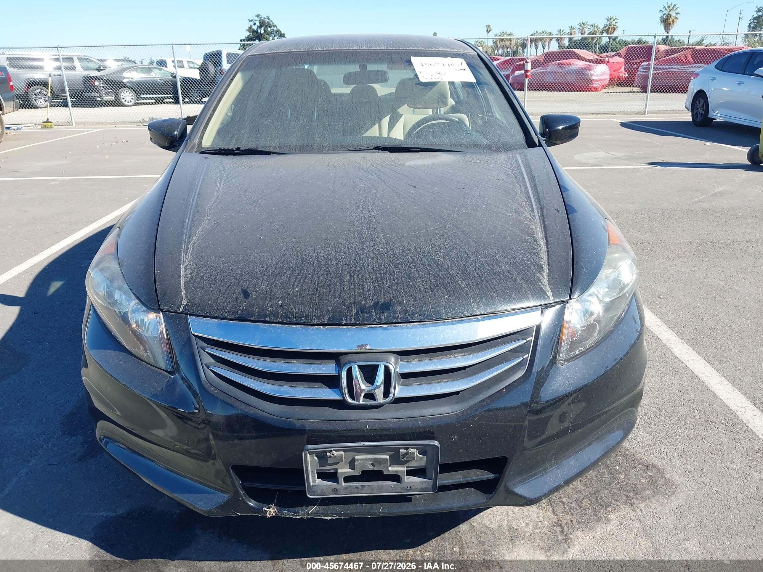 2012 Honda Accord 2.4 Lx Black vin: 1HGCP2F38CA159855