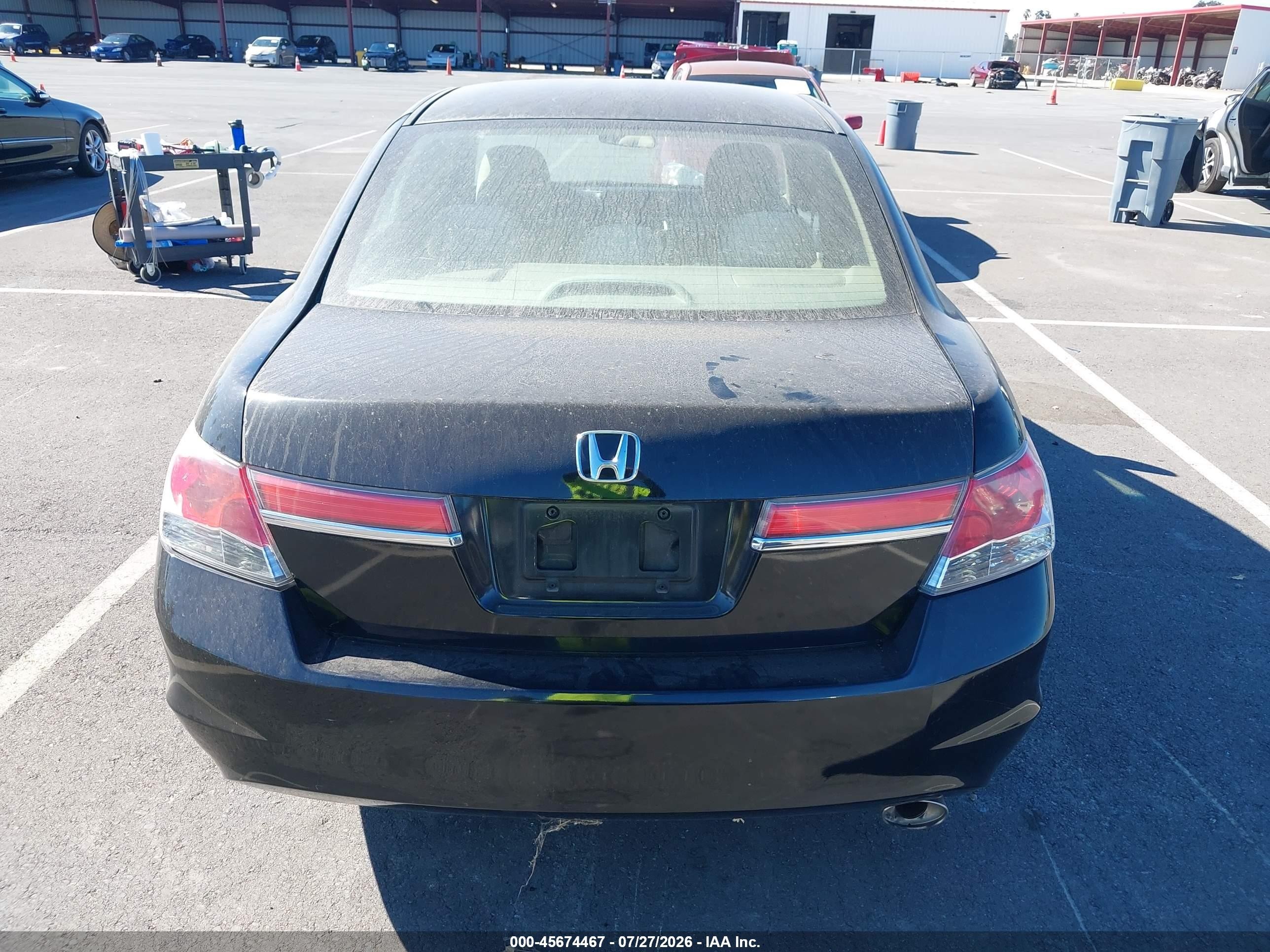 2012 Honda Accord 2.4 Lx Black vin: 1HGCP2F38CA159855