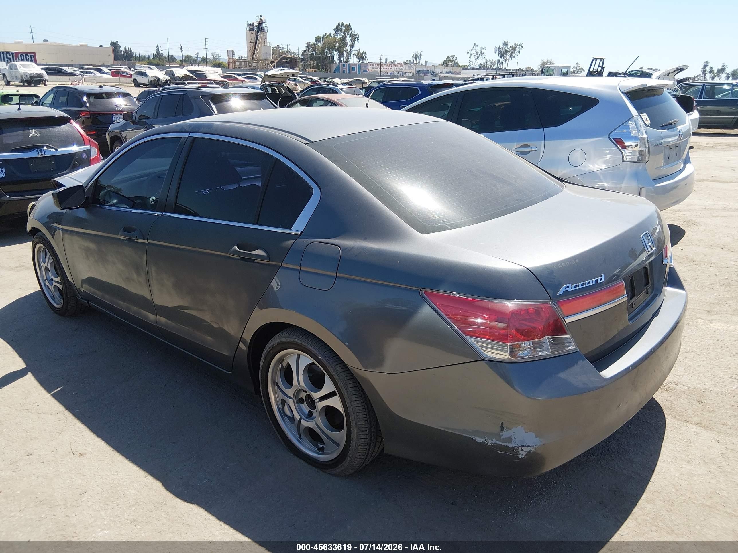 2012 Honda Accord 2.4 Lx Gray vin: 1HGCP2F38CA167910