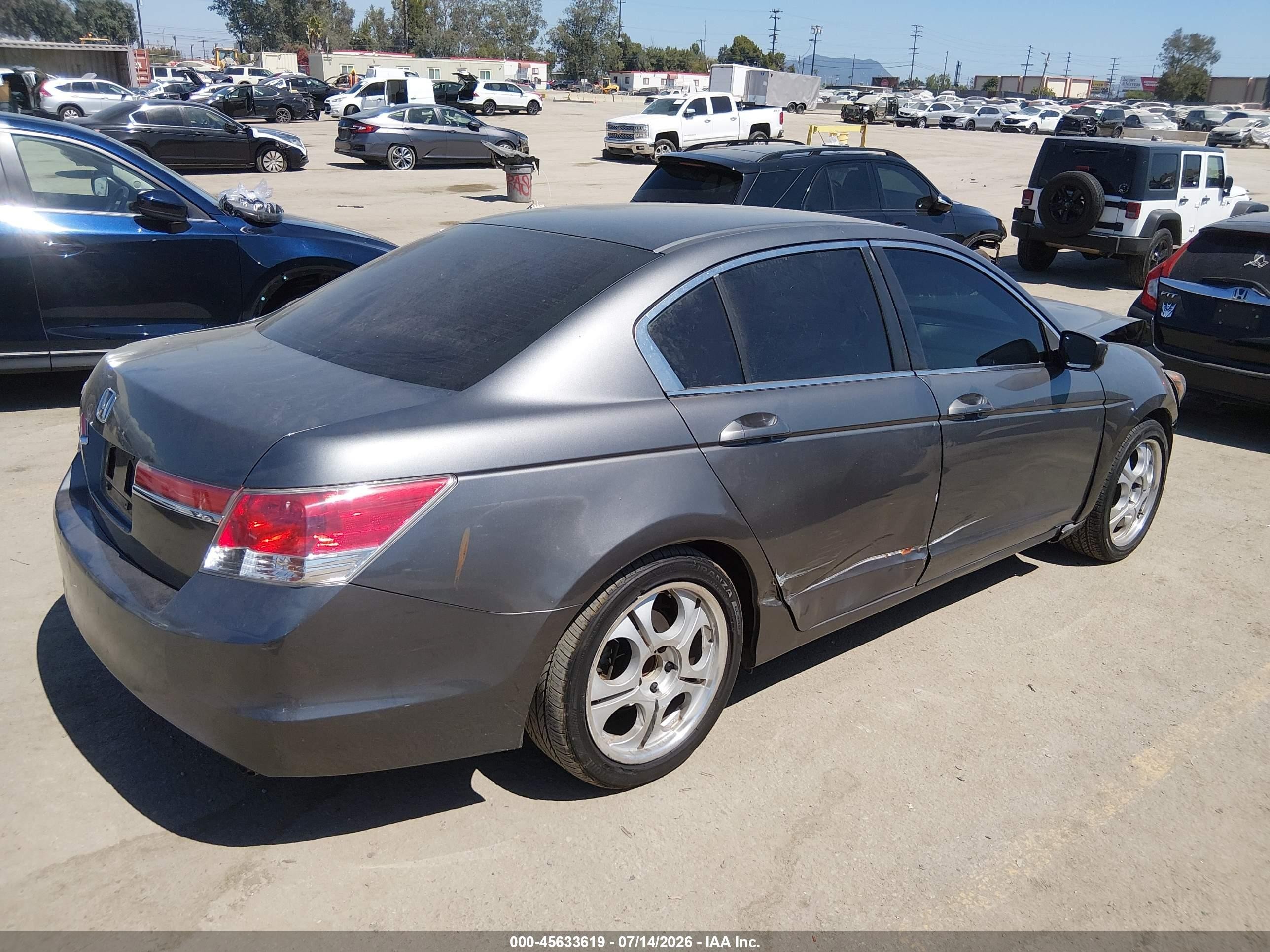 2012 Honda Accord 2.4 Lx Gray vin: 1HGCP2F38CA167910