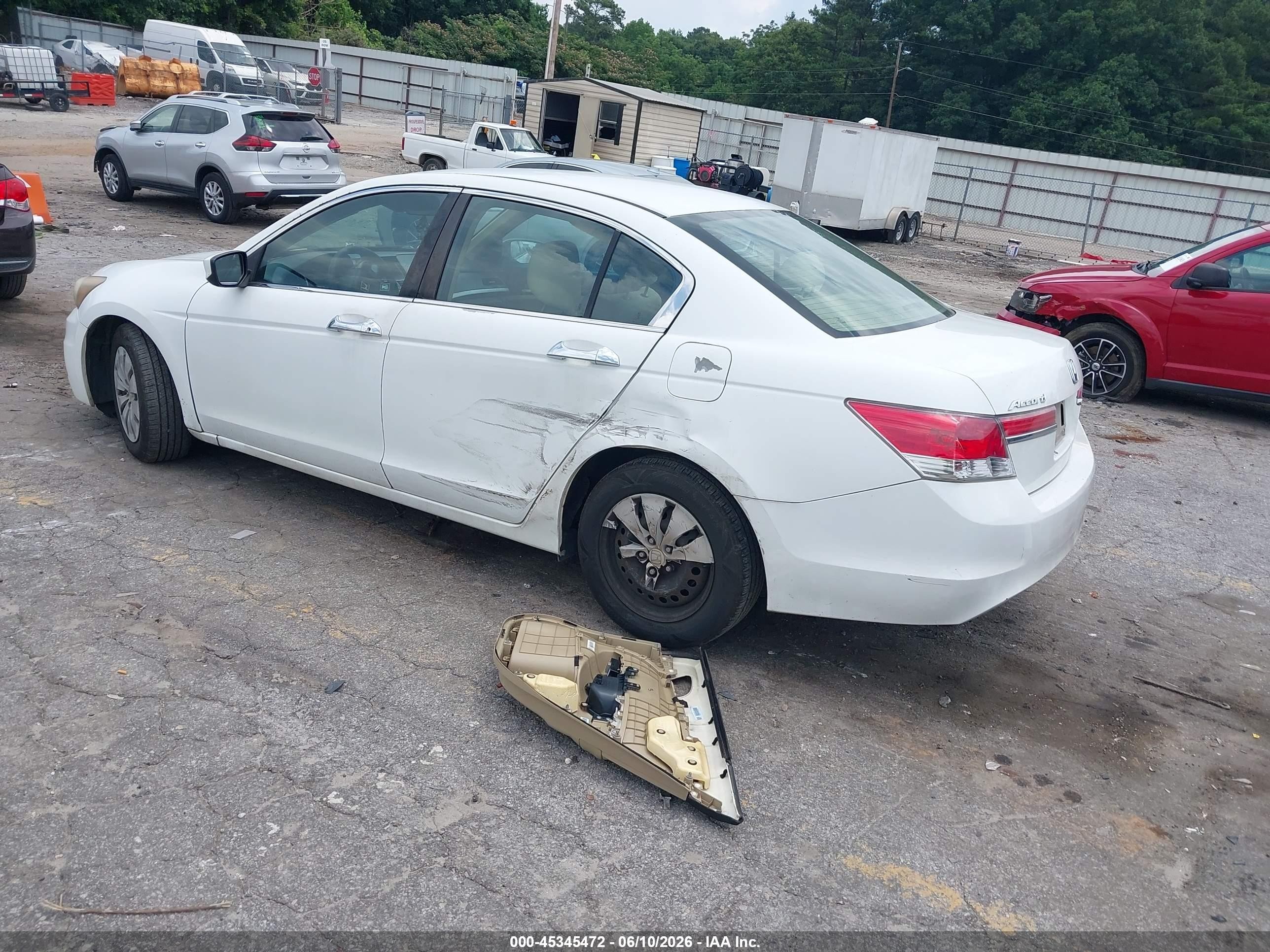 2012 Honda Accord 2.4 Lx White vin: 1HGCP2F38CA171570