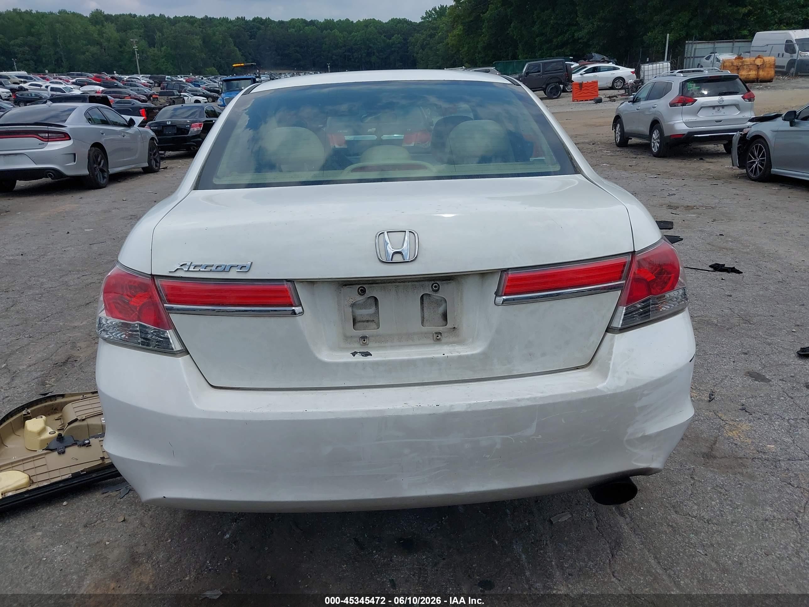2012 Honda Accord 2.4 Lx White vin: 1HGCP2F38CA171570