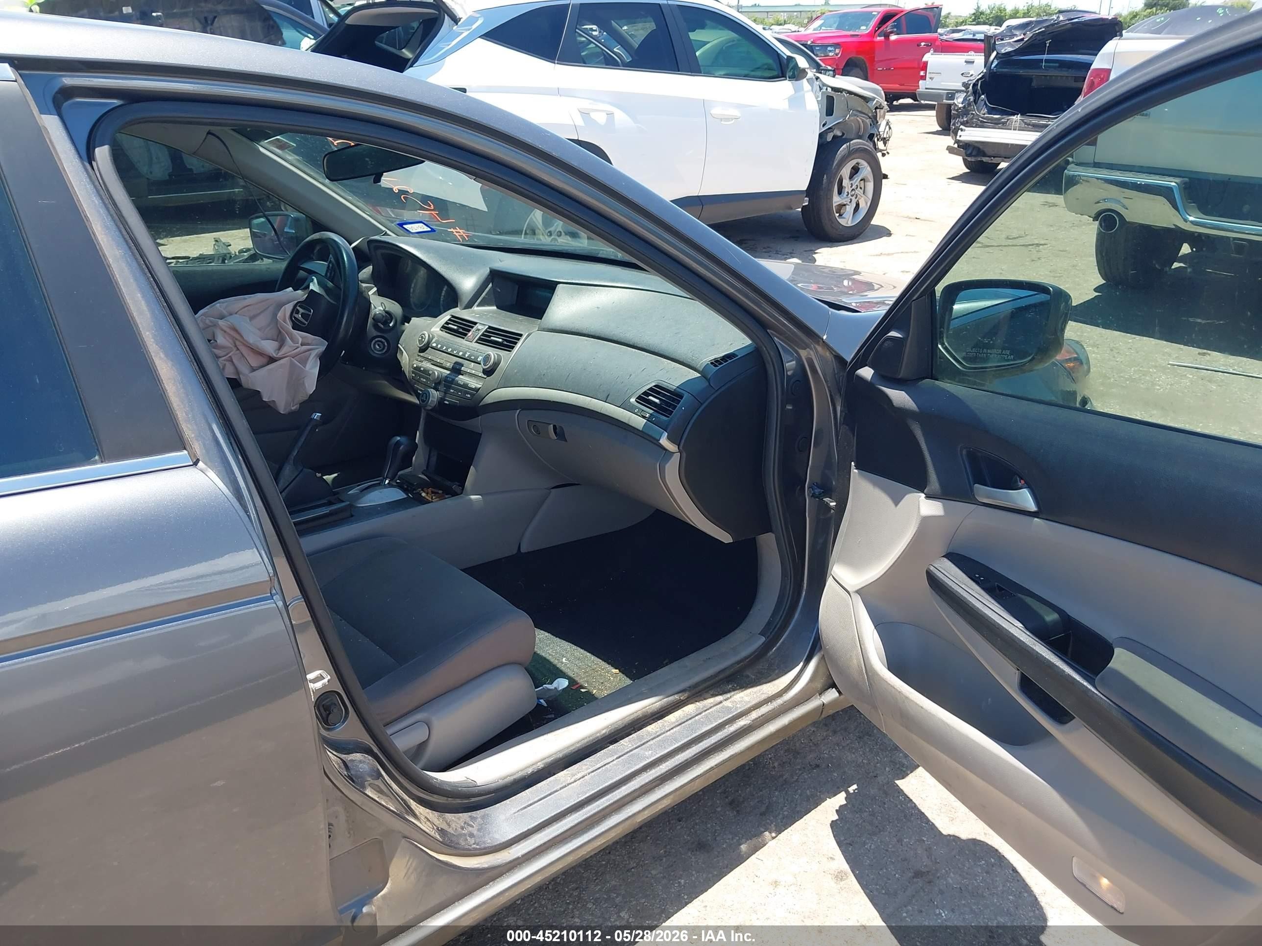 2012 Honda Accord 2.4 Lx Gray vin: 1HGCP2F38CA176350