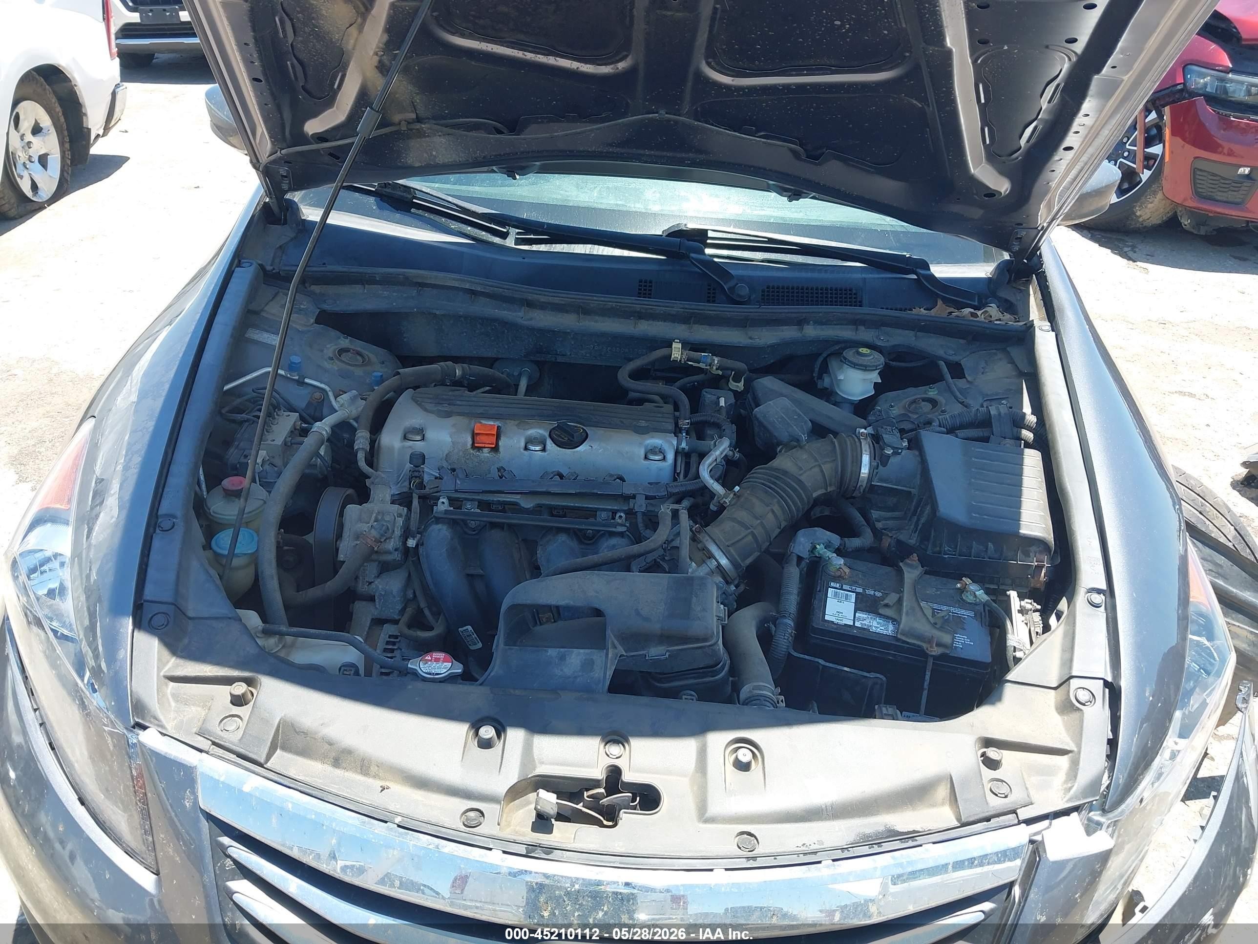 2012 Honda Accord 2.4 Lx Gray vin: 1HGCP2F38CA176350