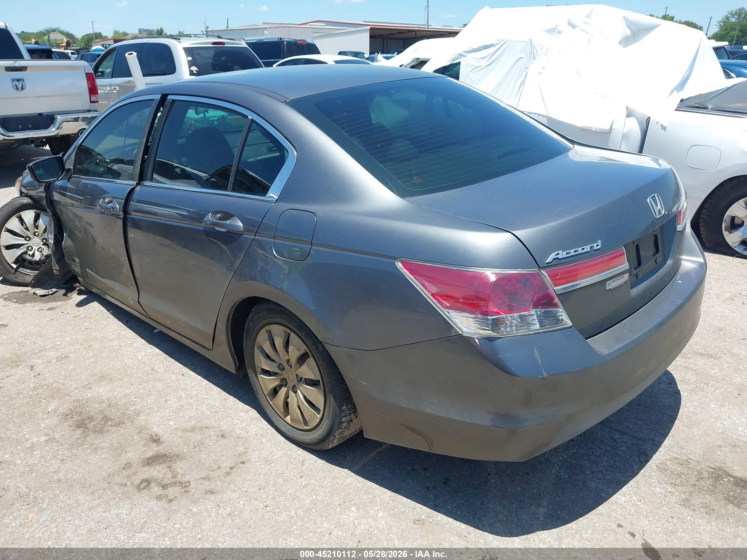 2012 Honda Accord 2.4 Lx Gray vin: 1HGCP2F38CA176350