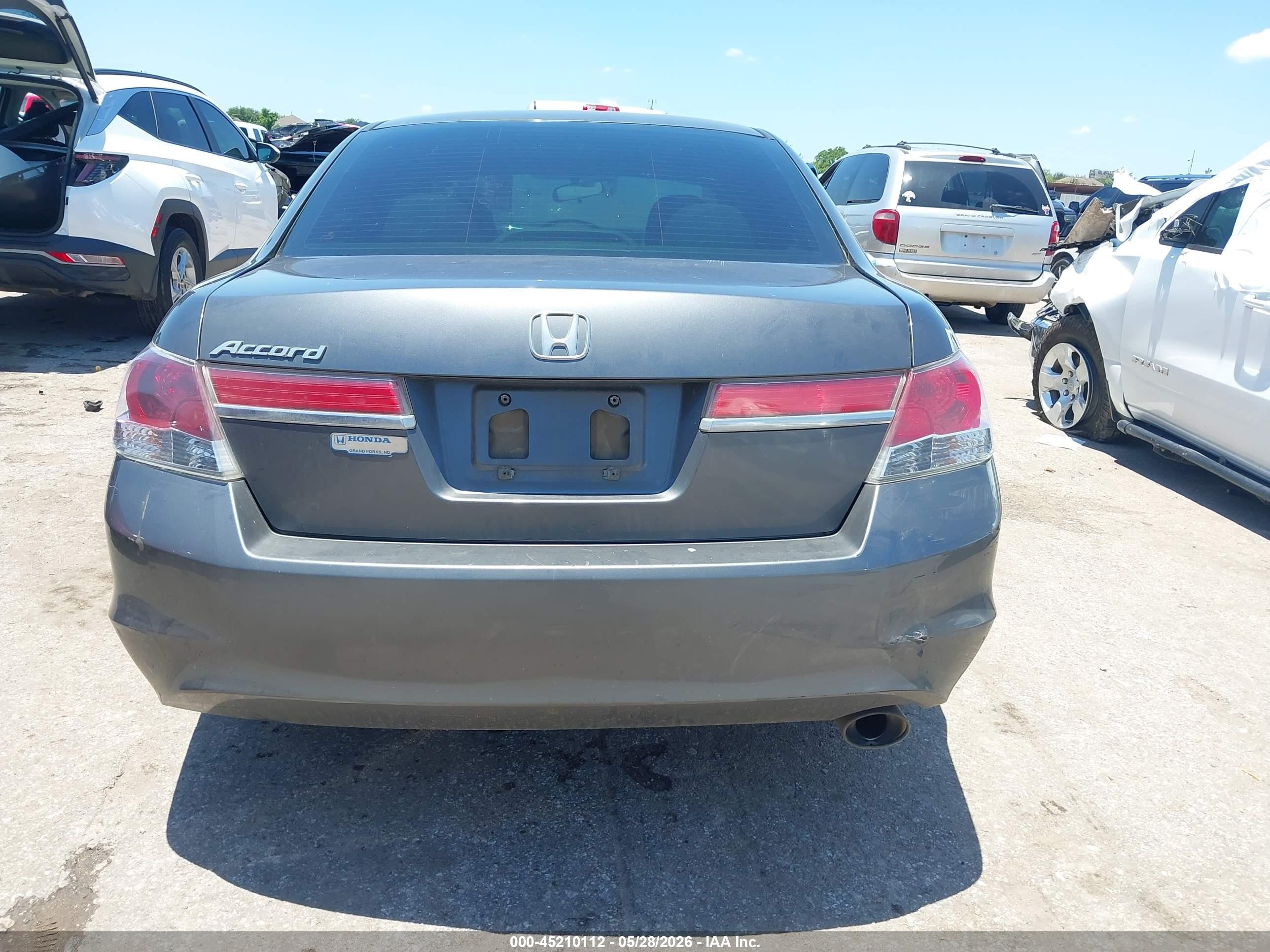 2012 Honda Accord 2.4 Lx Gray vin: 1HGCP2F38CA176350