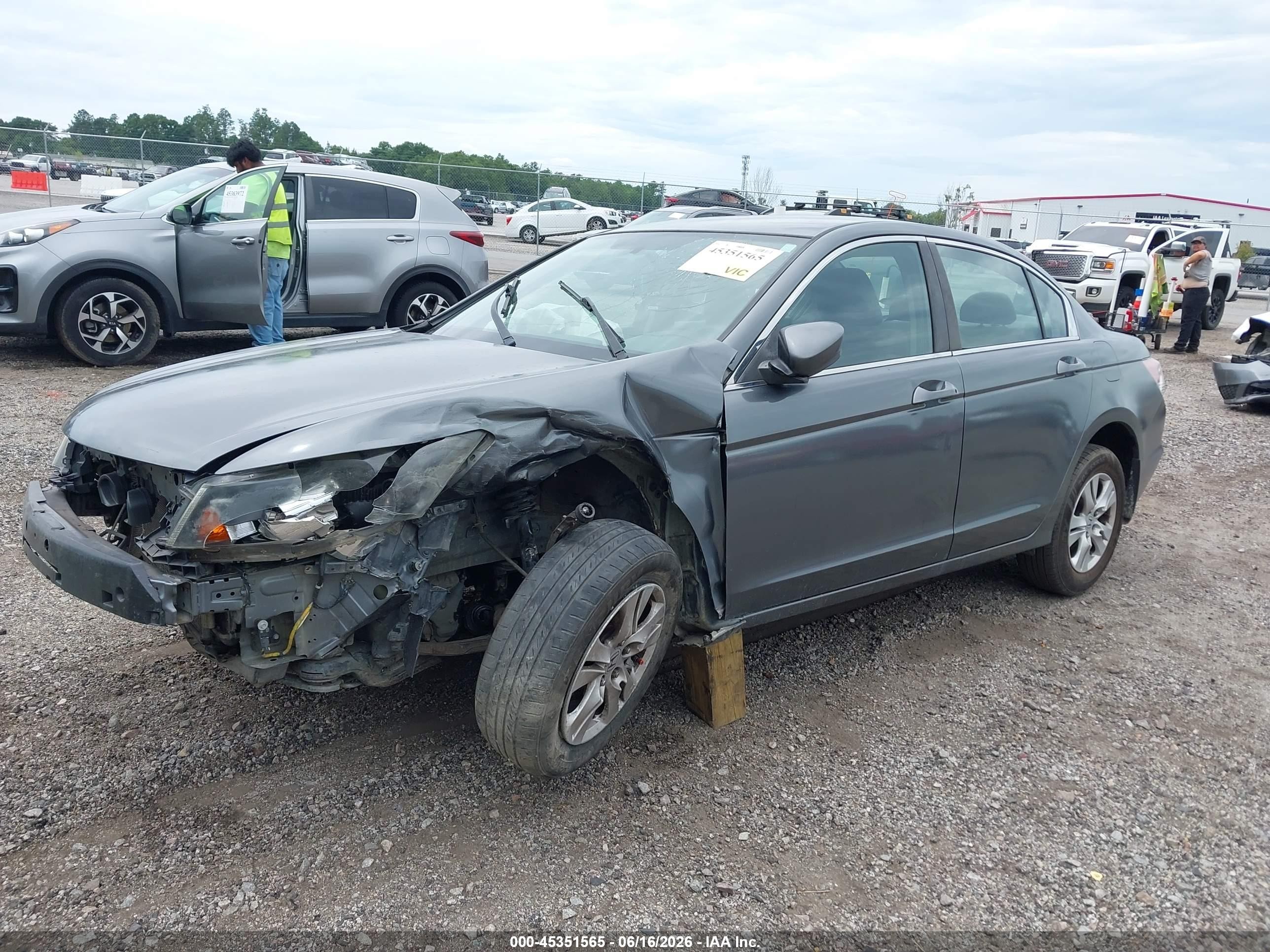 2012 Honda Accord 2.4 Lx Gray vin: 1HGCP2F38CA184593