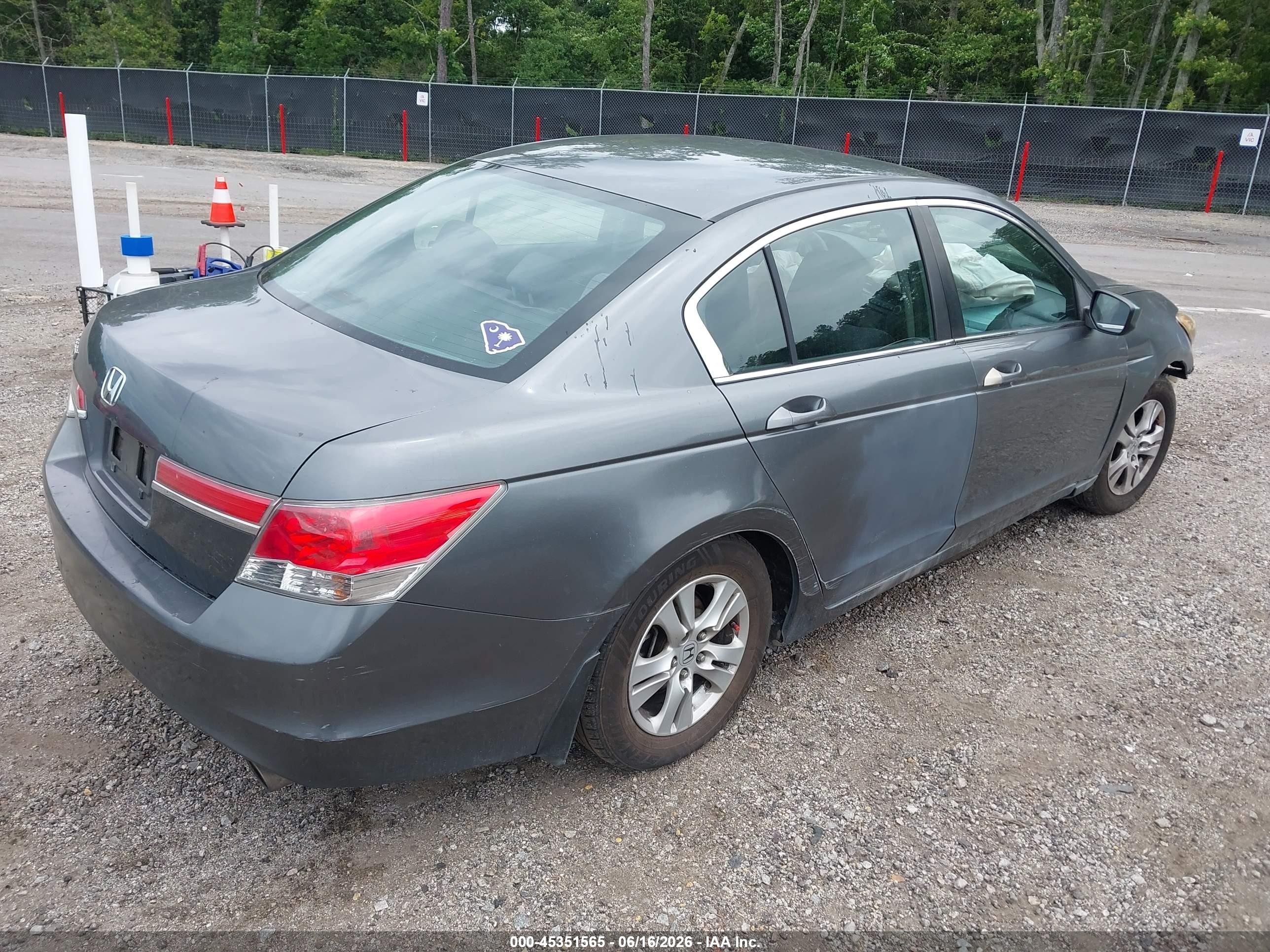 2012 Honda Accord 2.4 Lx Gray vin: 1HGCP2F38CA184593