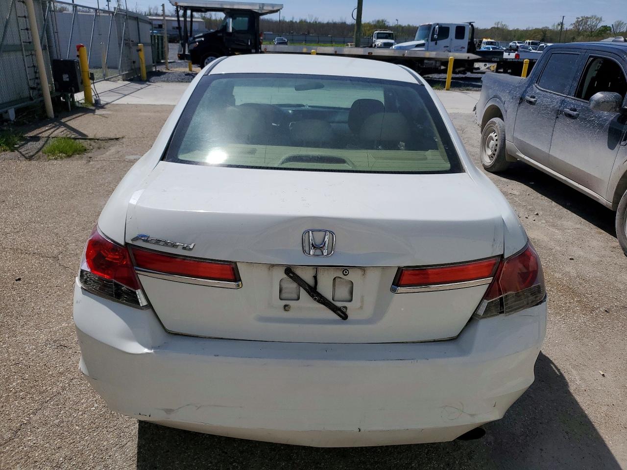 2012 Honda Accord Lx White vin: 1HGCP2F38CA214899