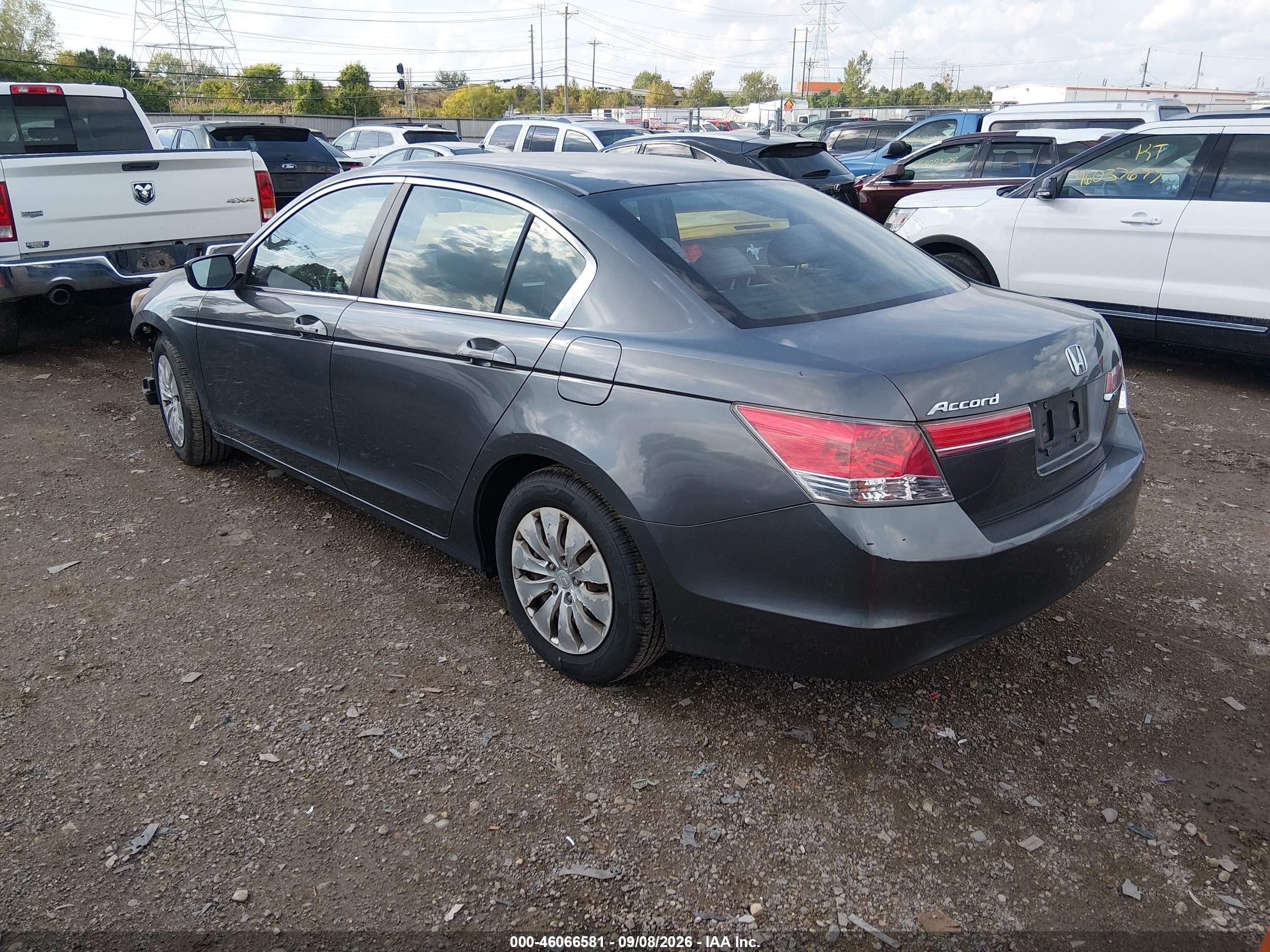2012 Honda Accord 2.4 Lx Gray vin: 1HGCP2F38CA239186