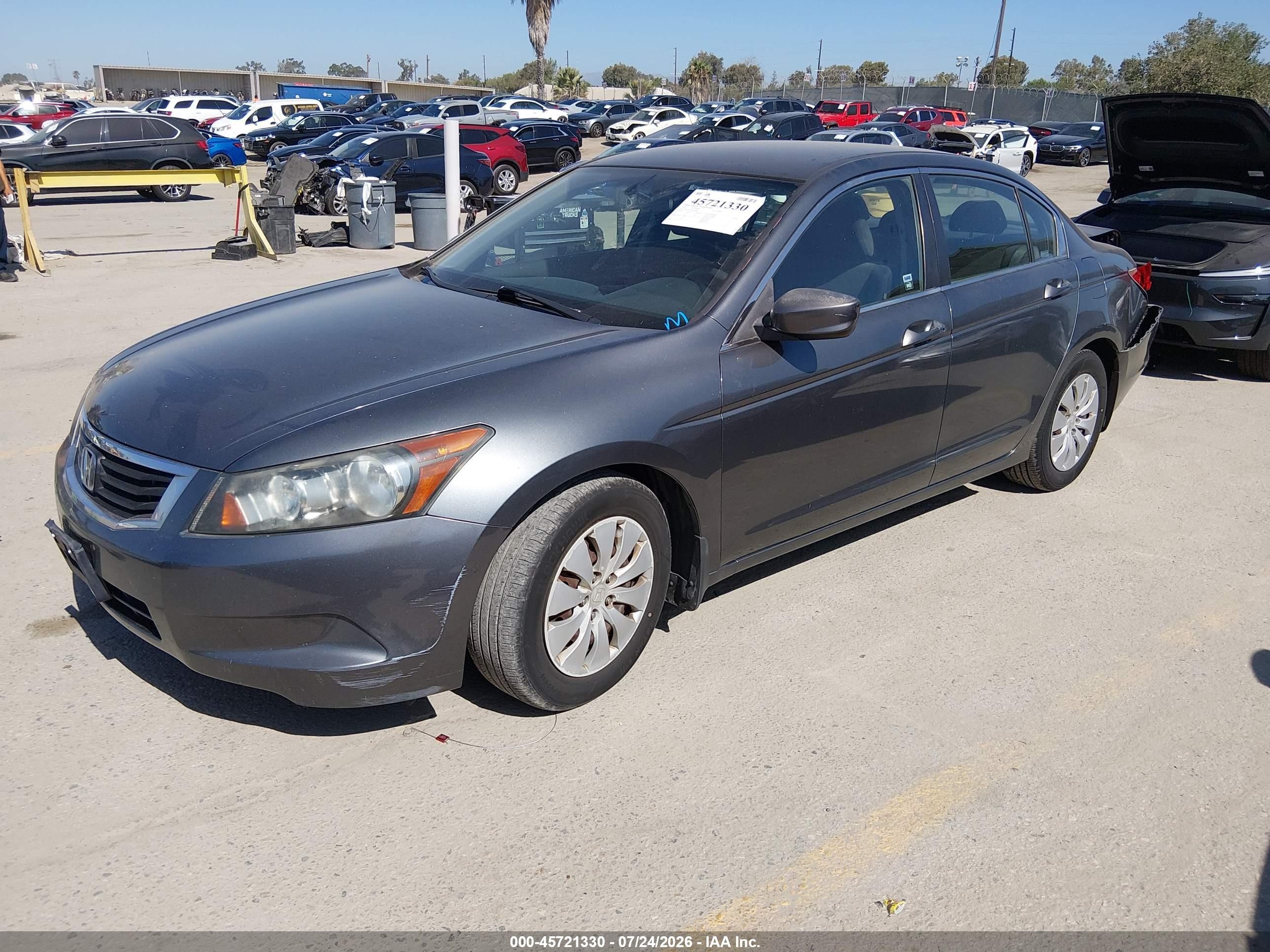 2010 Honda Accord 2.4 Lx Gray vin: 1HGCP2F39AA046607