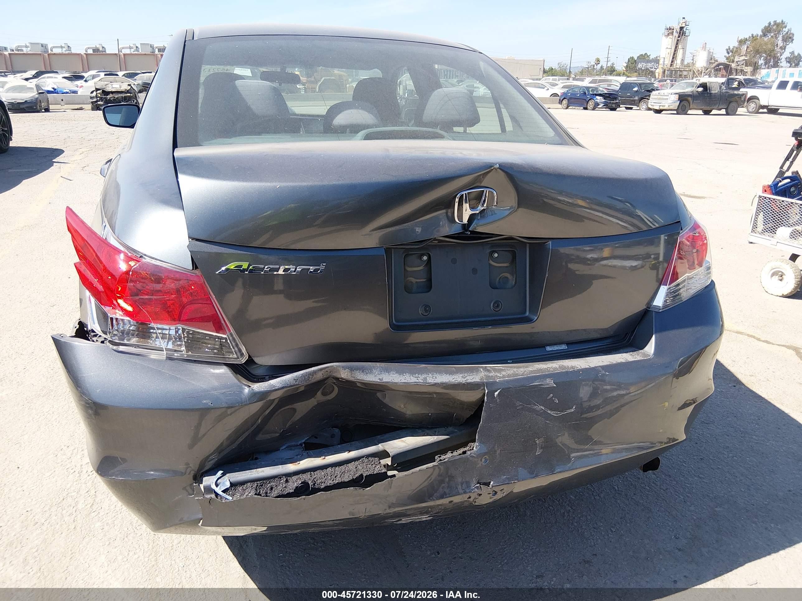 2010 Honda Accord 2.4 Lx Gray vin: 1HGCP2F39AA046607