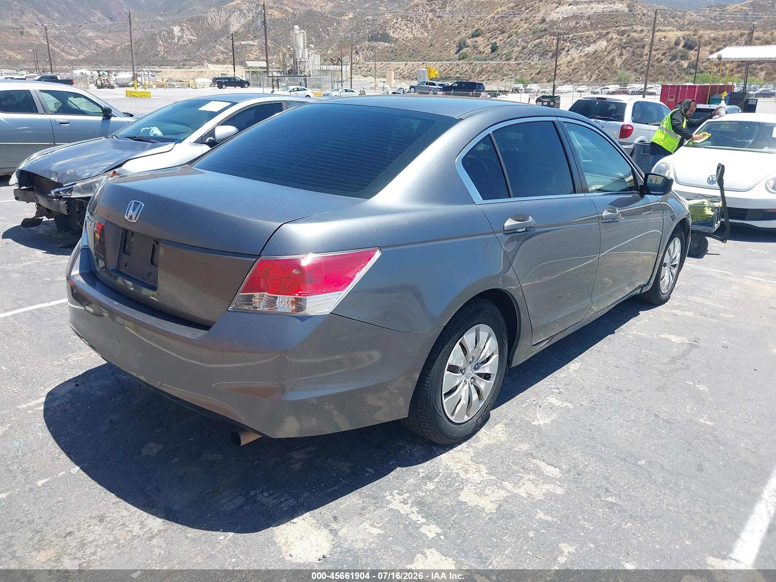 2010 Honda Accord 2.4 Lx Gray vin: 1HGCP2F39AA081390