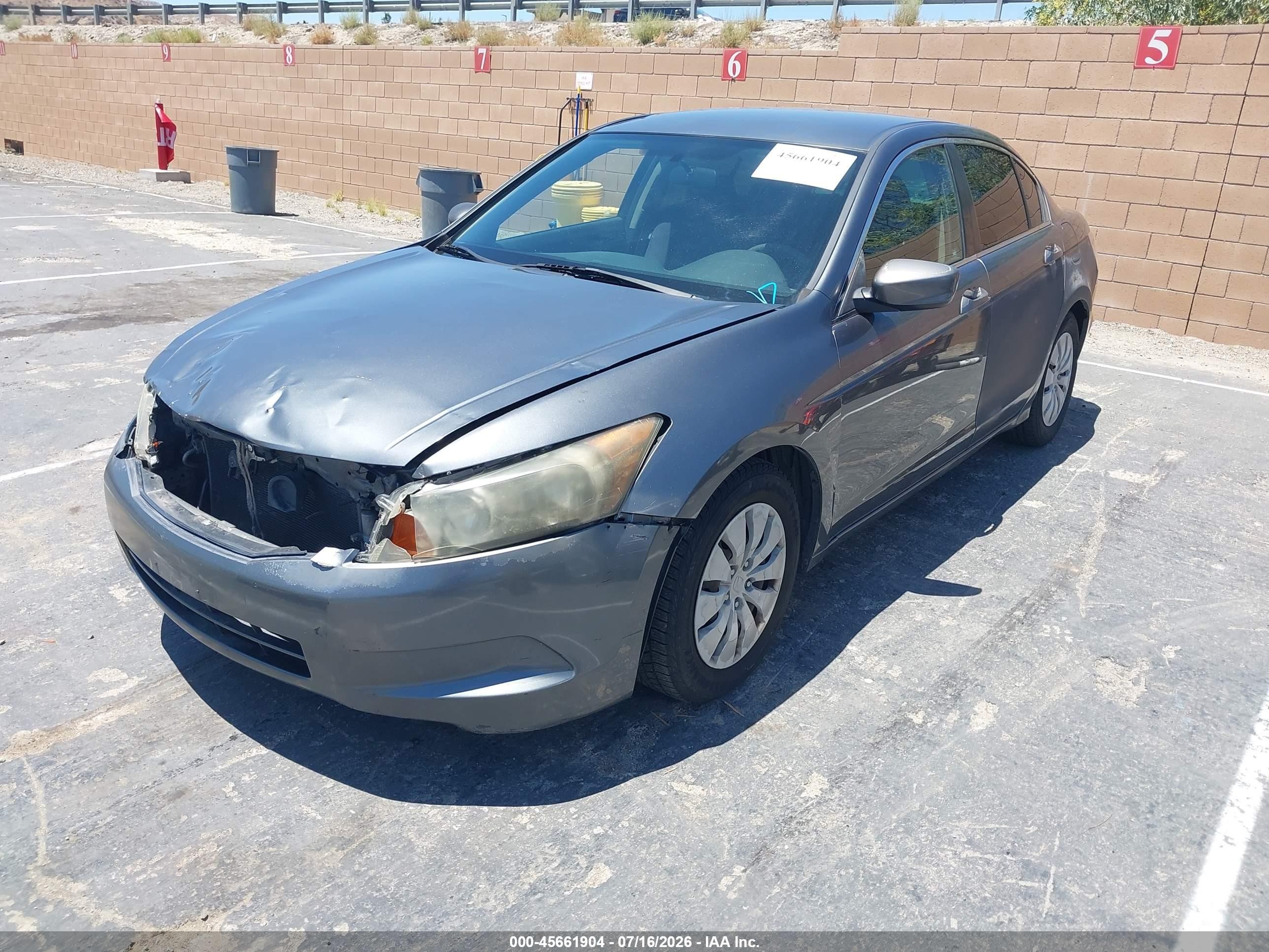 2010 Honda Accord 2.4 Lx Gray vin: 1HGCP2F39AA081390