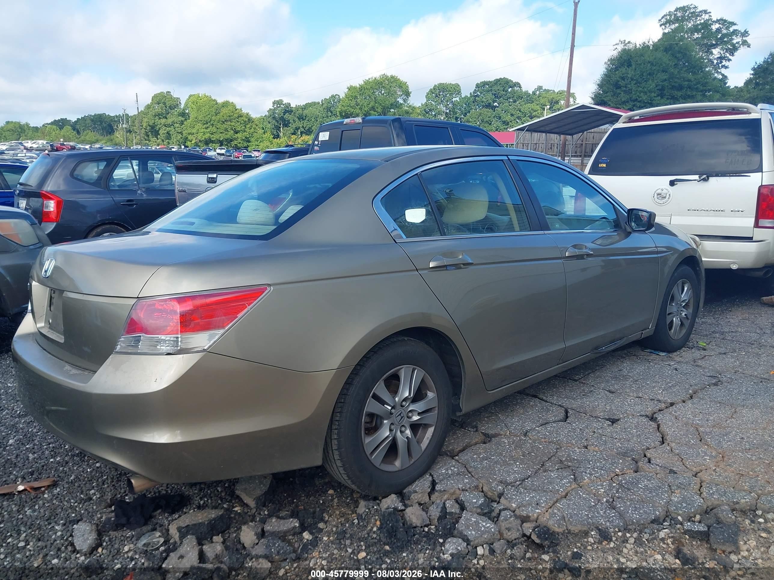 2010 Honda Accord 2.4 Lx Gold vin: 1HGCP2F39AA100262