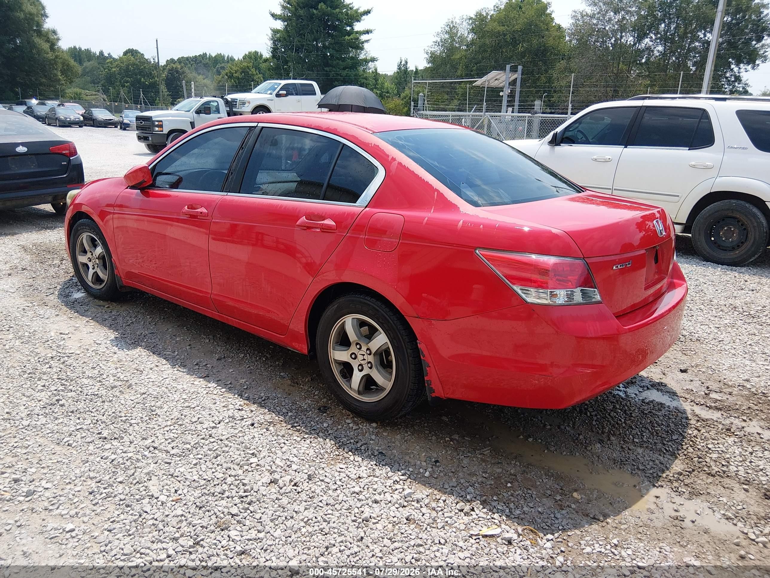 2010 Honda Accord 2.4 Lx Красный vin: 1HGCP2F39AA111648