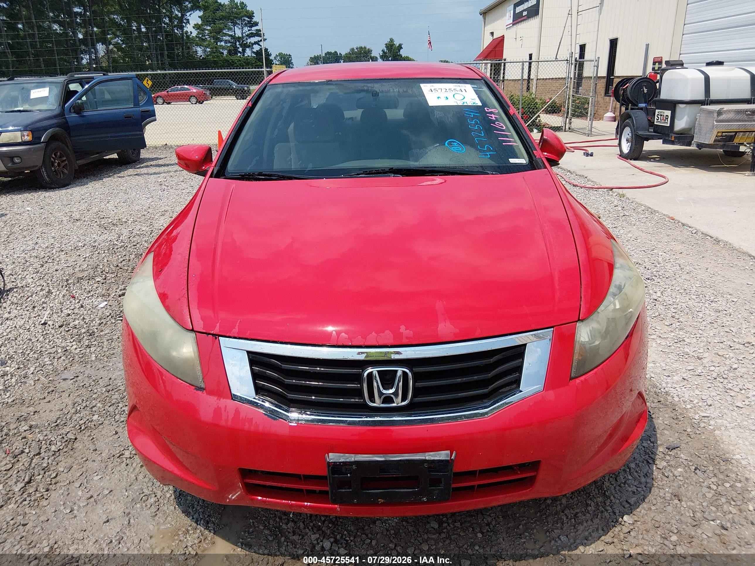 2010 Honda Accord 2.4 Lx Красный vin: 1HGCP2F39AA111648