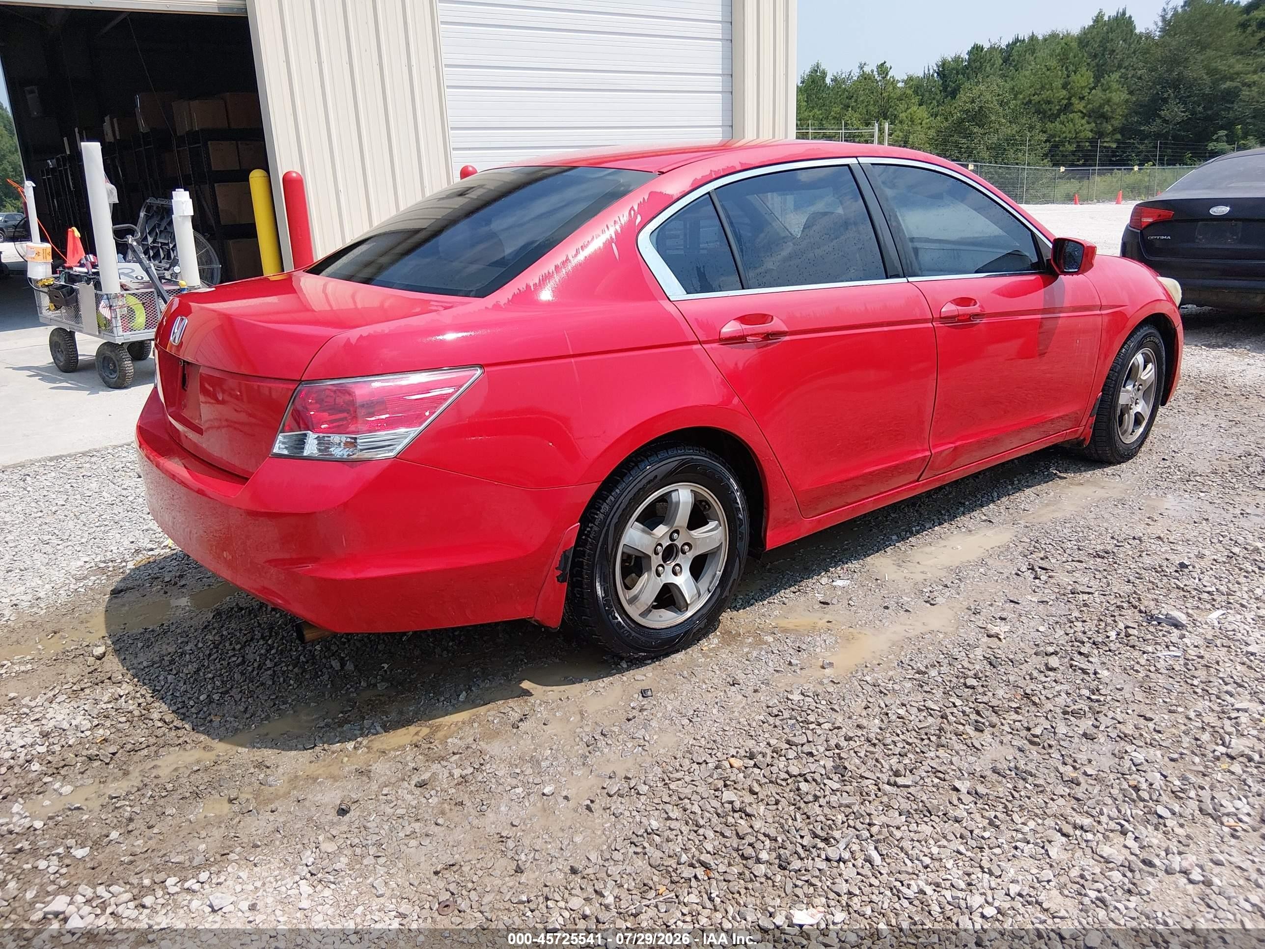 2010 Honda Accord 2.4 Lx Красный vin: 1HGCP2F39AA111648