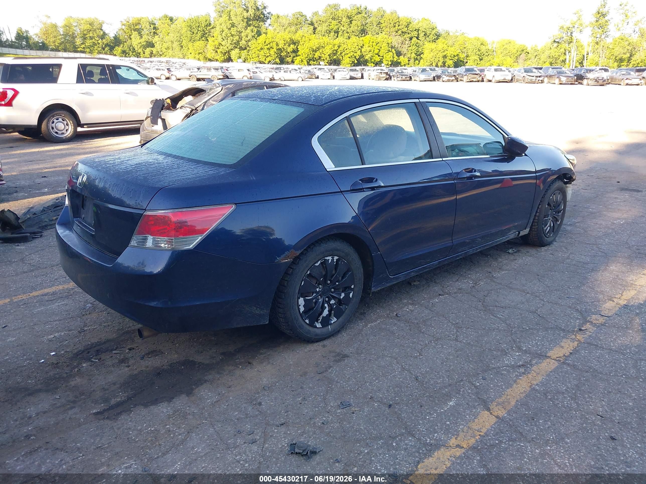 2010 Honda Accord 2.4 Lx Navy vin: 1HGCP2F39AA130877
