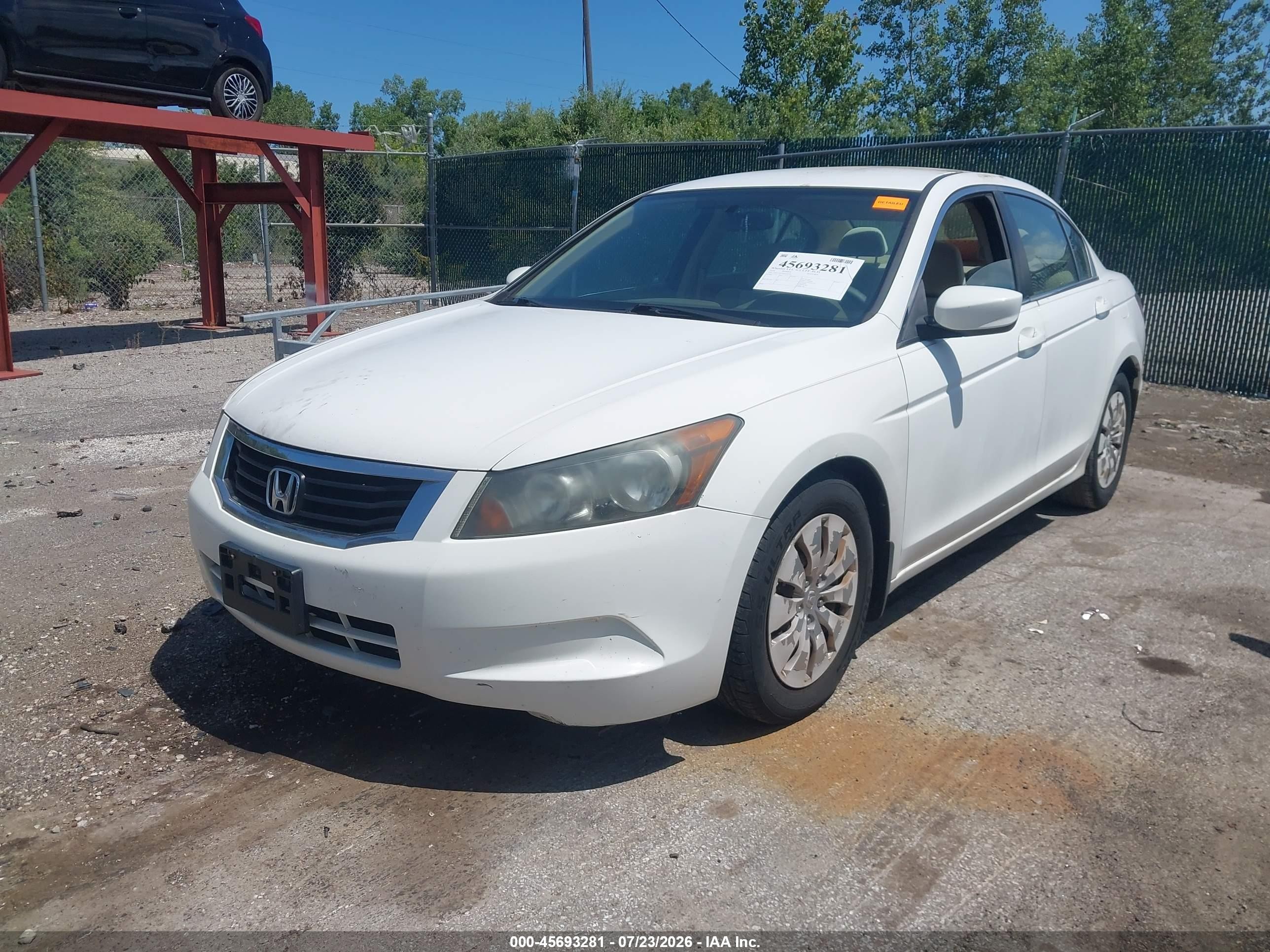 2010 Honda Accord 2.4 Lx Белый vin: 1HGCP2F39AA141720