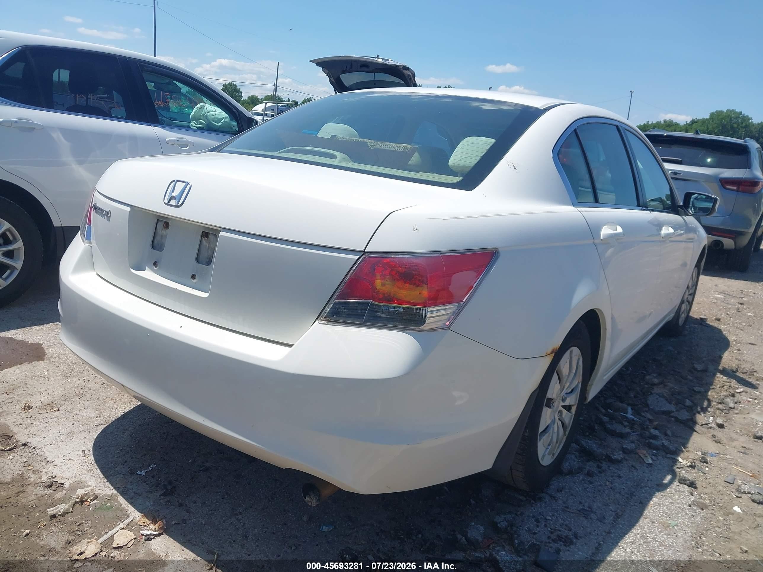 2010 Honda Accord 2.4 Lx Белый vin: 1HGCP2F39AA141720