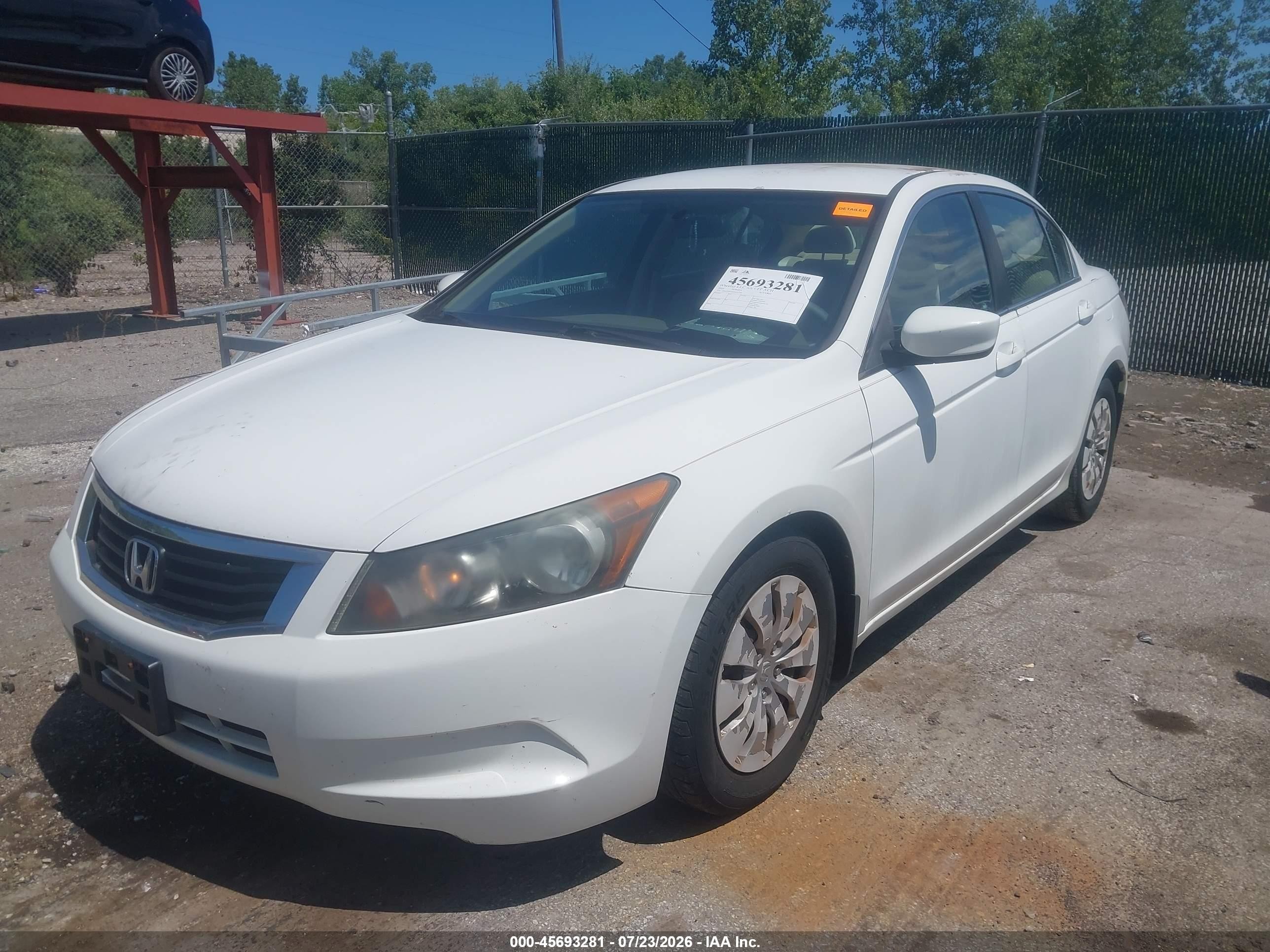 2010 Honda Accord 2.4 Lx Белый vin: 1HGCP2F39AA141720