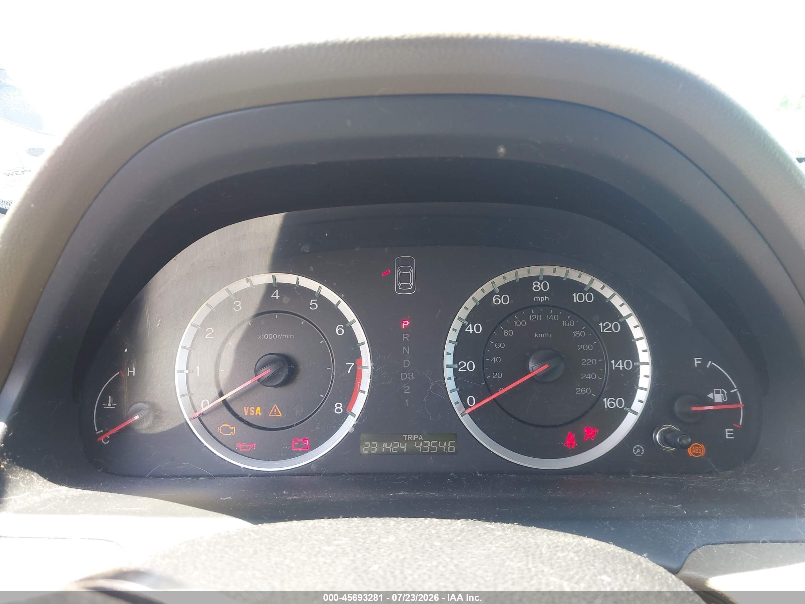 2010 Honda Accord 2.4 Lx Белый vin: 1HGCP2F39AA141720