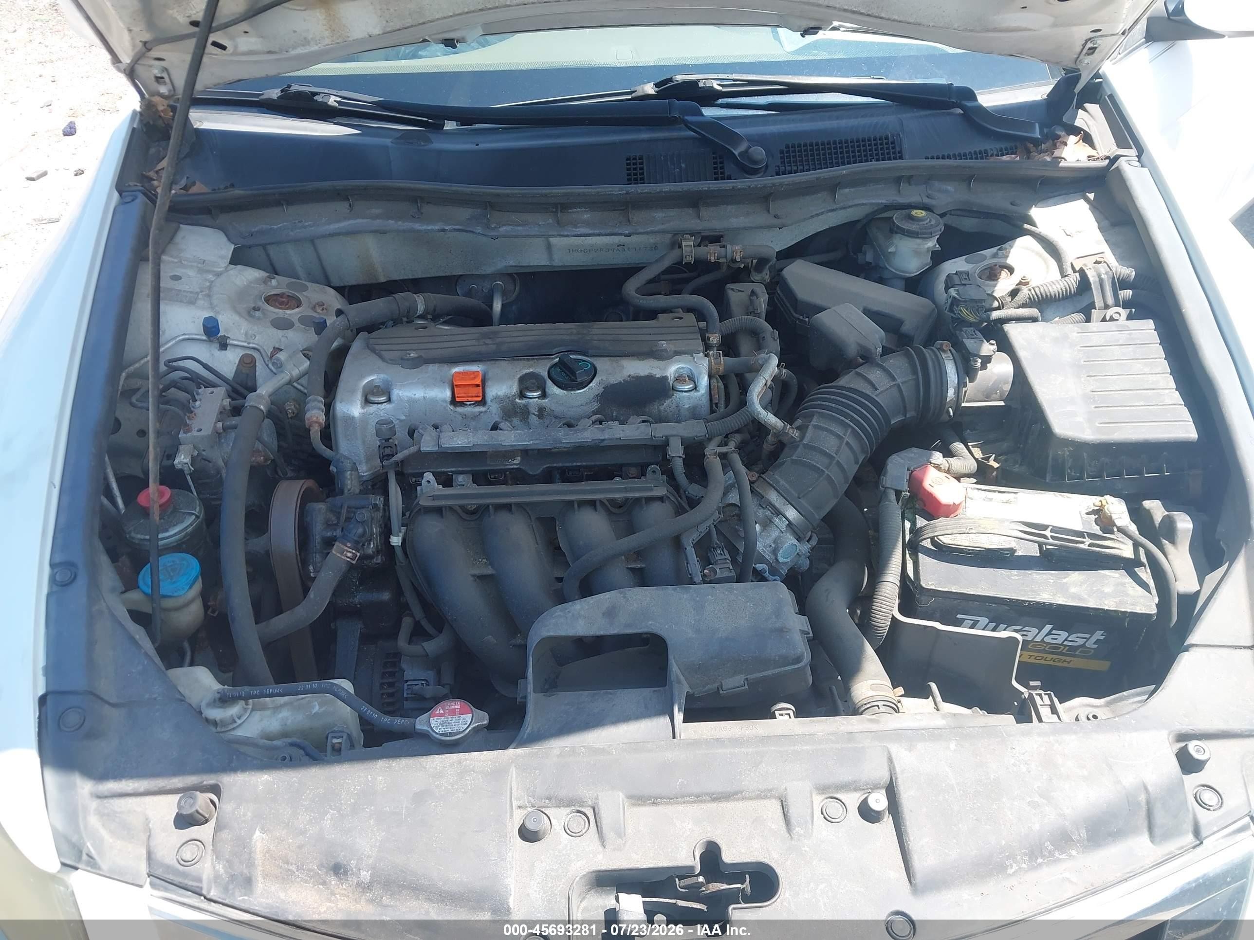 2010 Honda Accord 2.4 Lx Белый vin: 1HGCP2F39AA141720