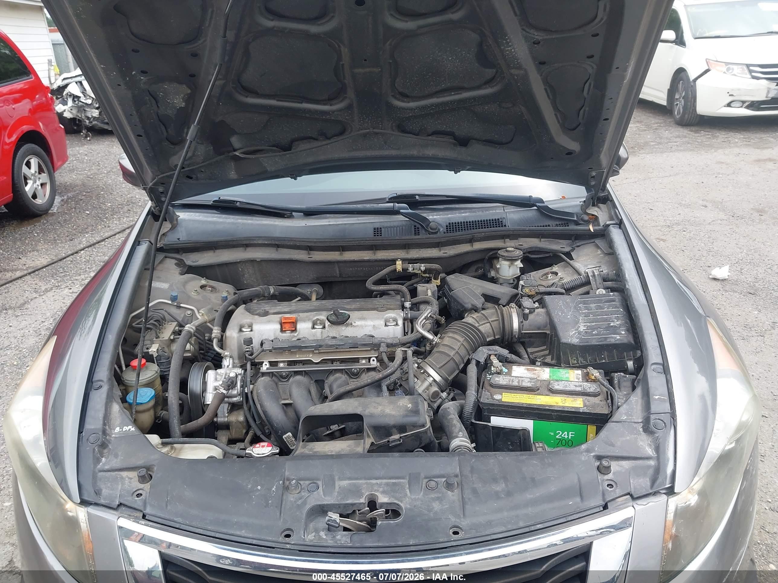 2010 Honda Accord 2.4 Lx Gray vin: 1HGCP2F39AA163975