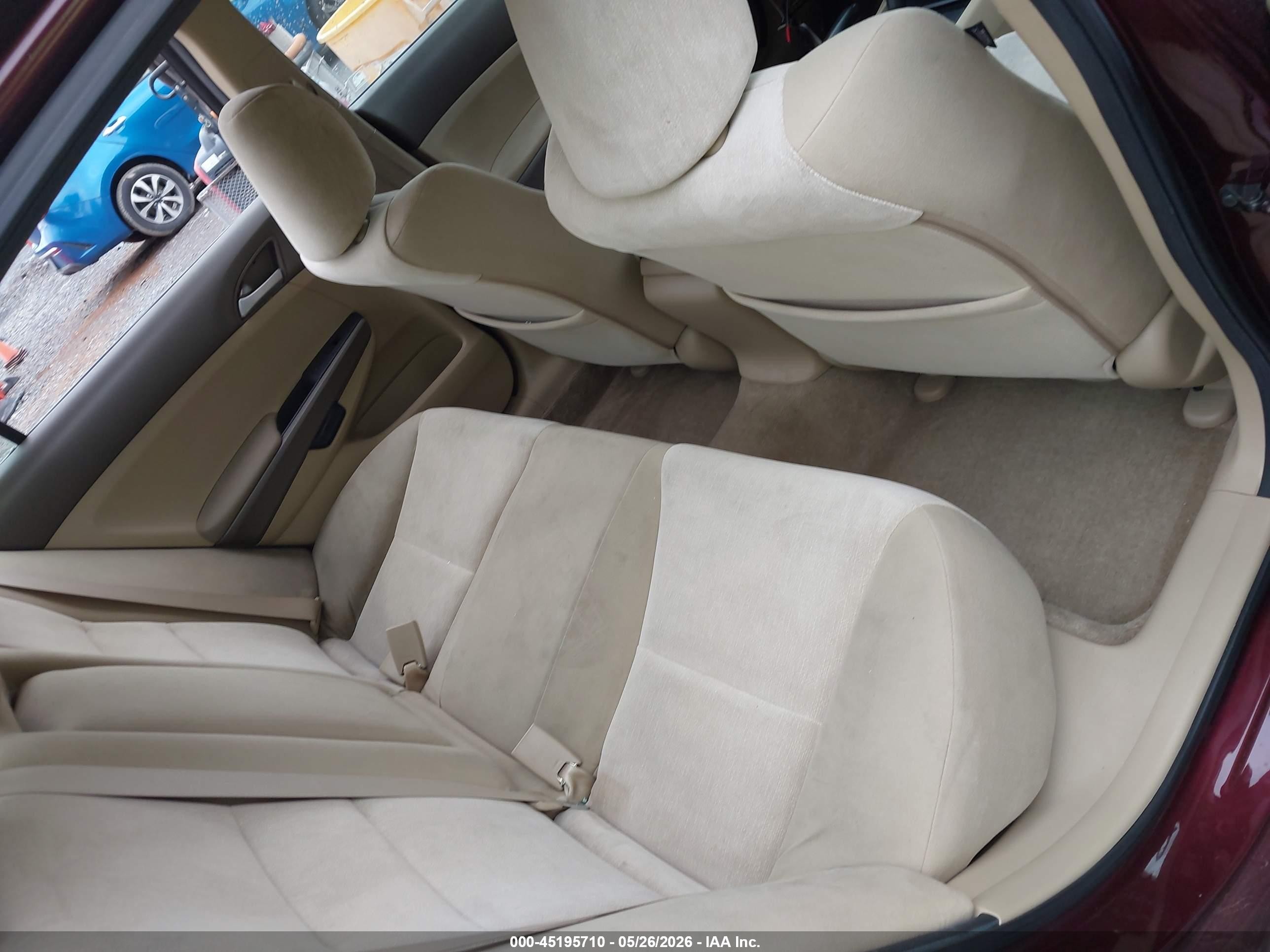 2010 Honda Accord 2.4 Lx Burgundy vin: 1HGCP2F39AA173891