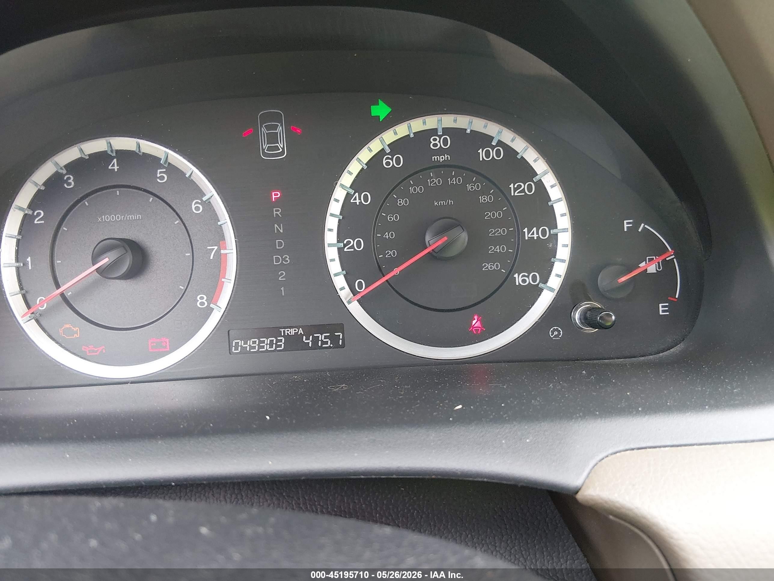 2010 Honda Accord 2.4 Lx Burgundy vin: 1HGCP2F39AA173891