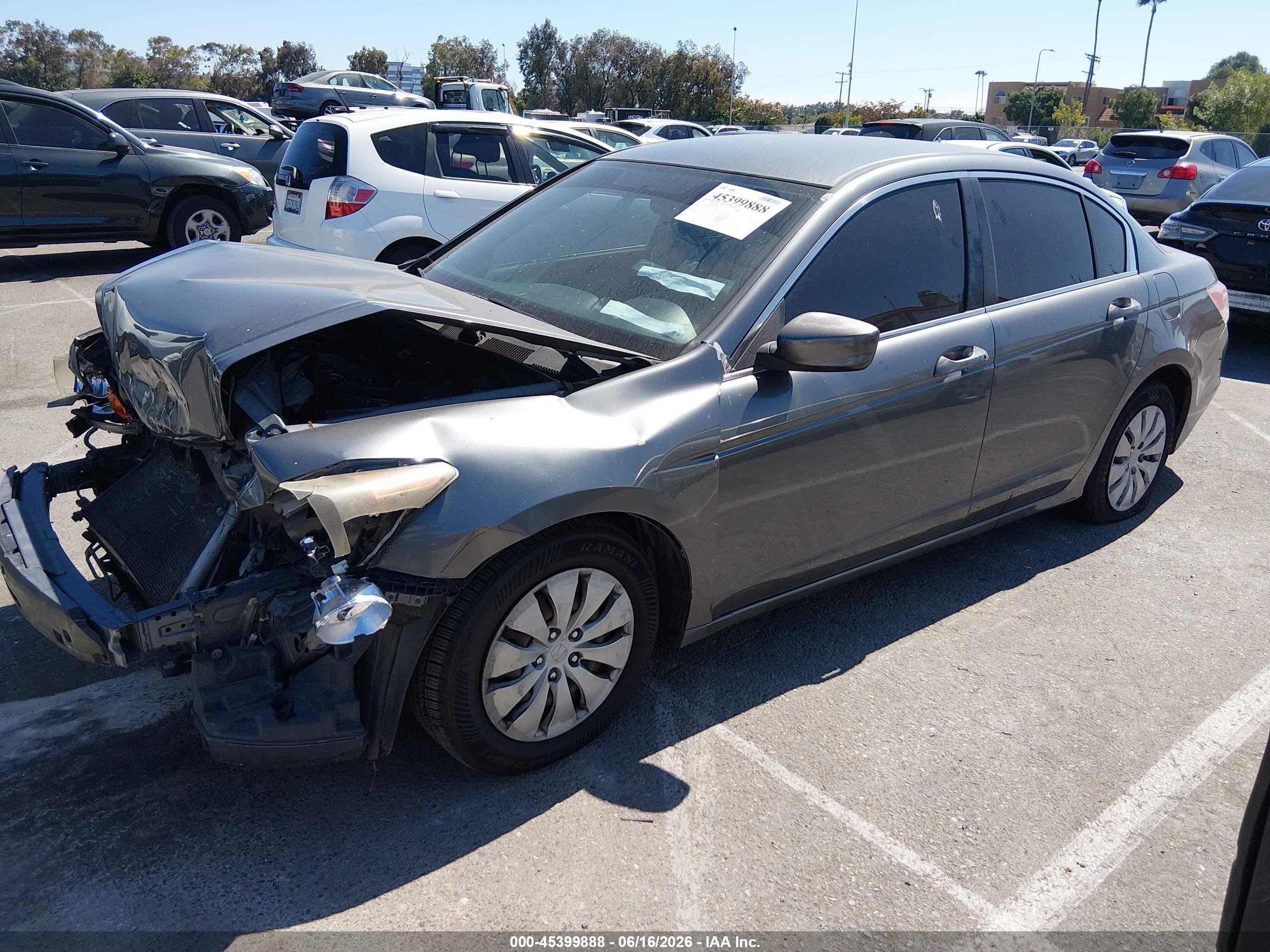 2011 Honda Accord 2.4 Lx Gray vin: 1HGCP2F39BA013320