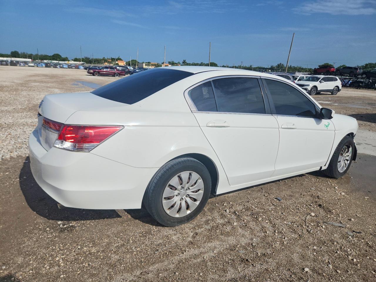 2011 Honda Accord Lx White vin: 1HGCP2F39BA014872